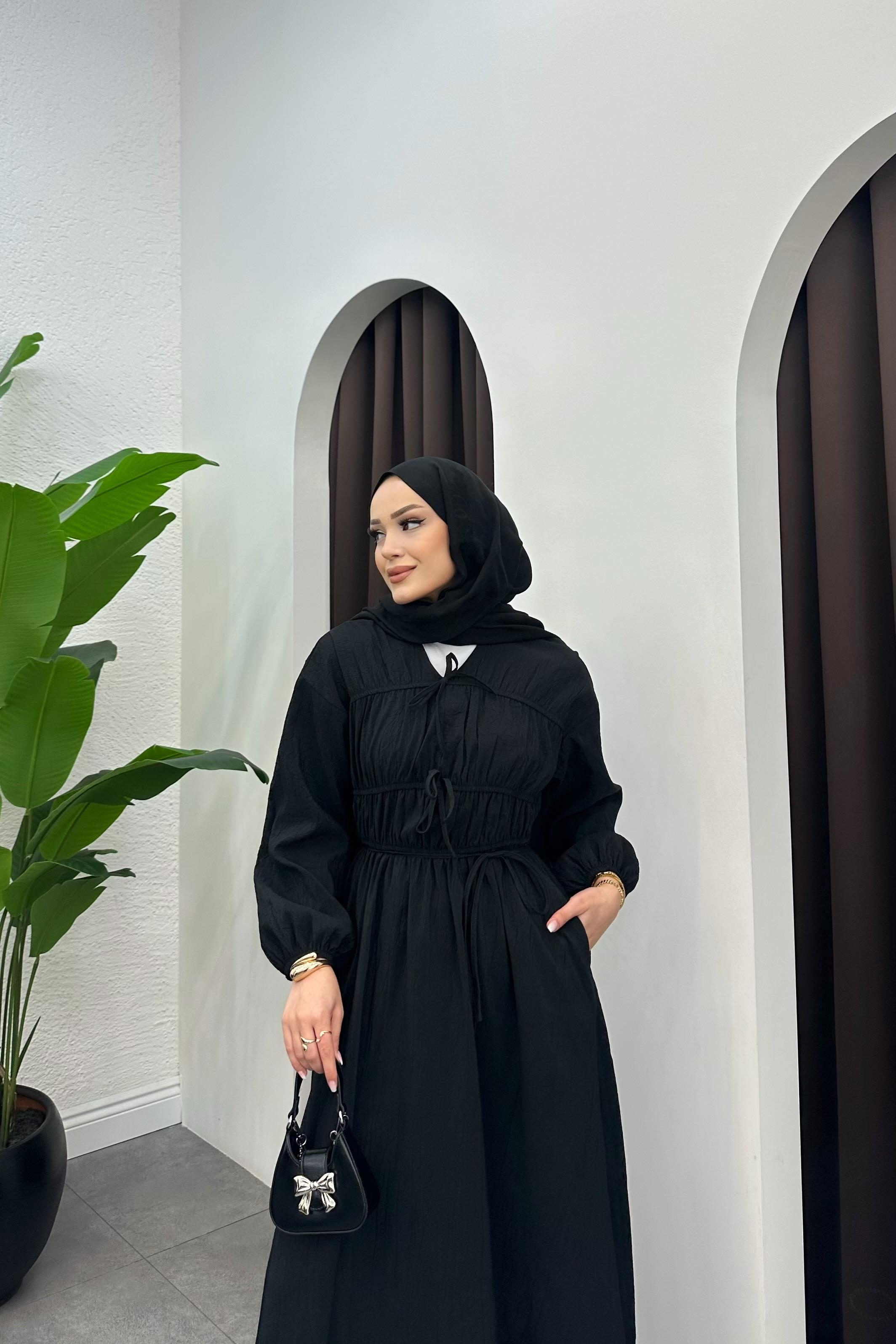 Aria Cupra Kraş Elbise - SİYAH