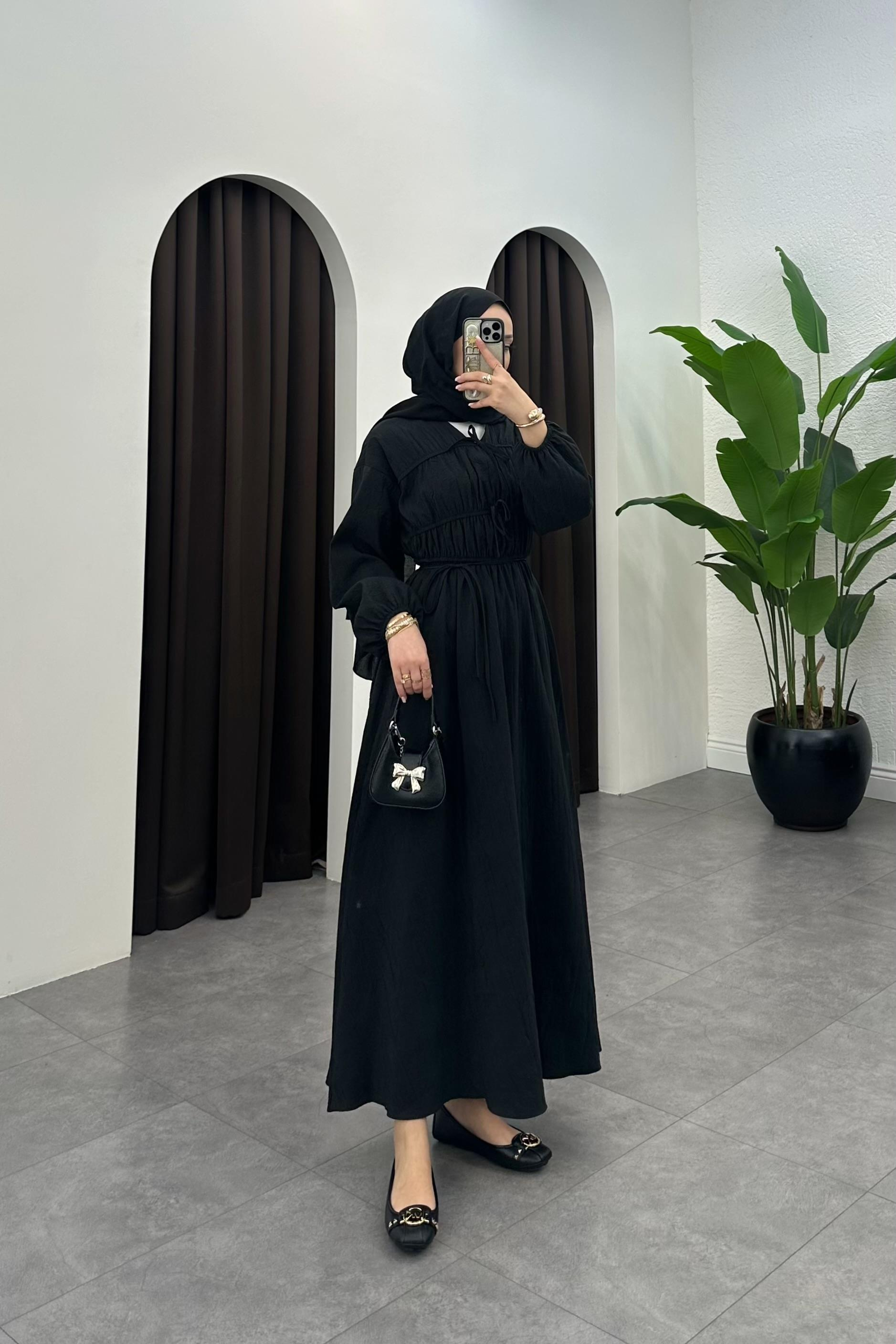 Aria Cupra Kraş Elbise - SİYAH