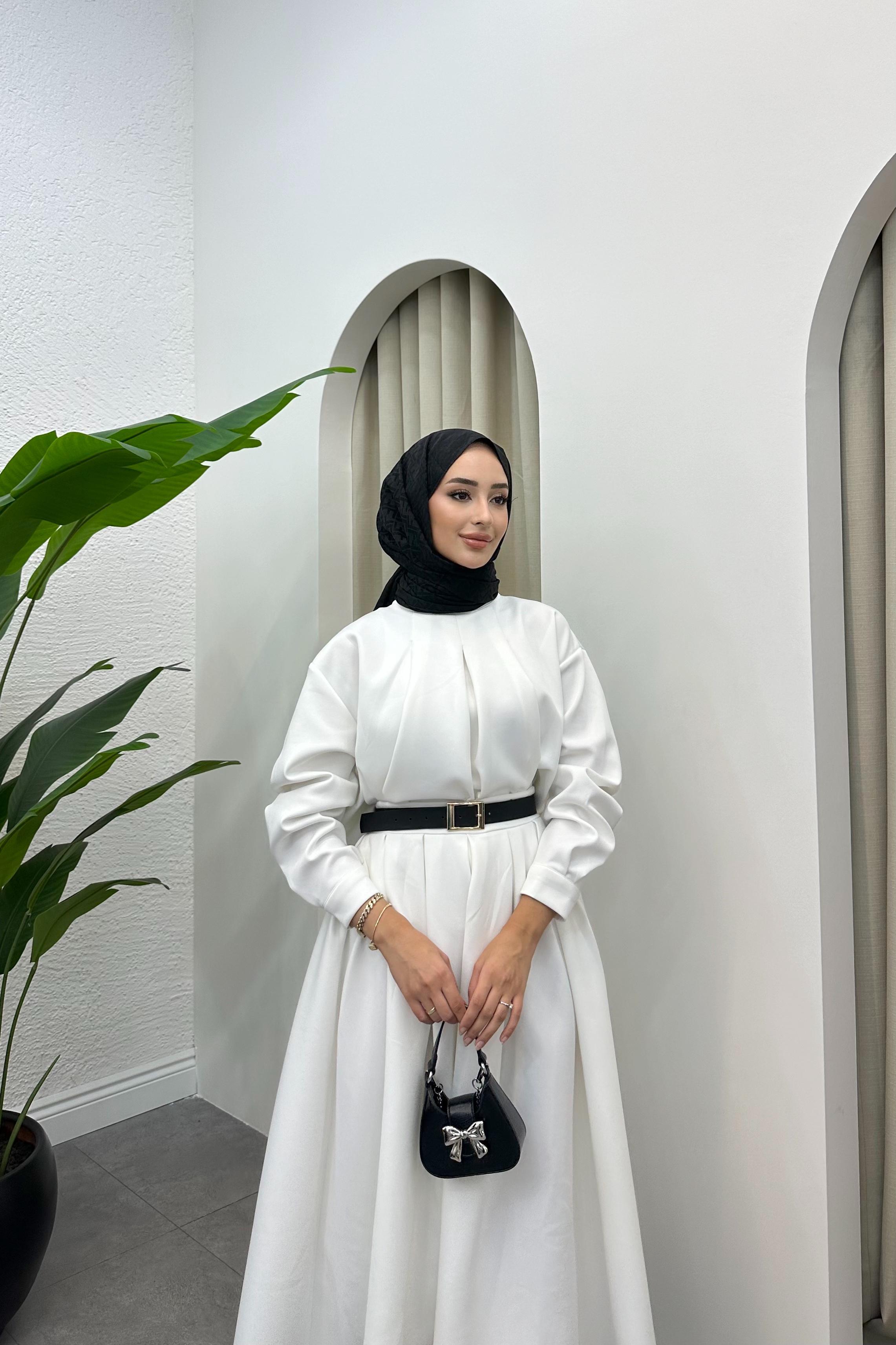 Clara Scuba Etekli Takım - BEYAZ