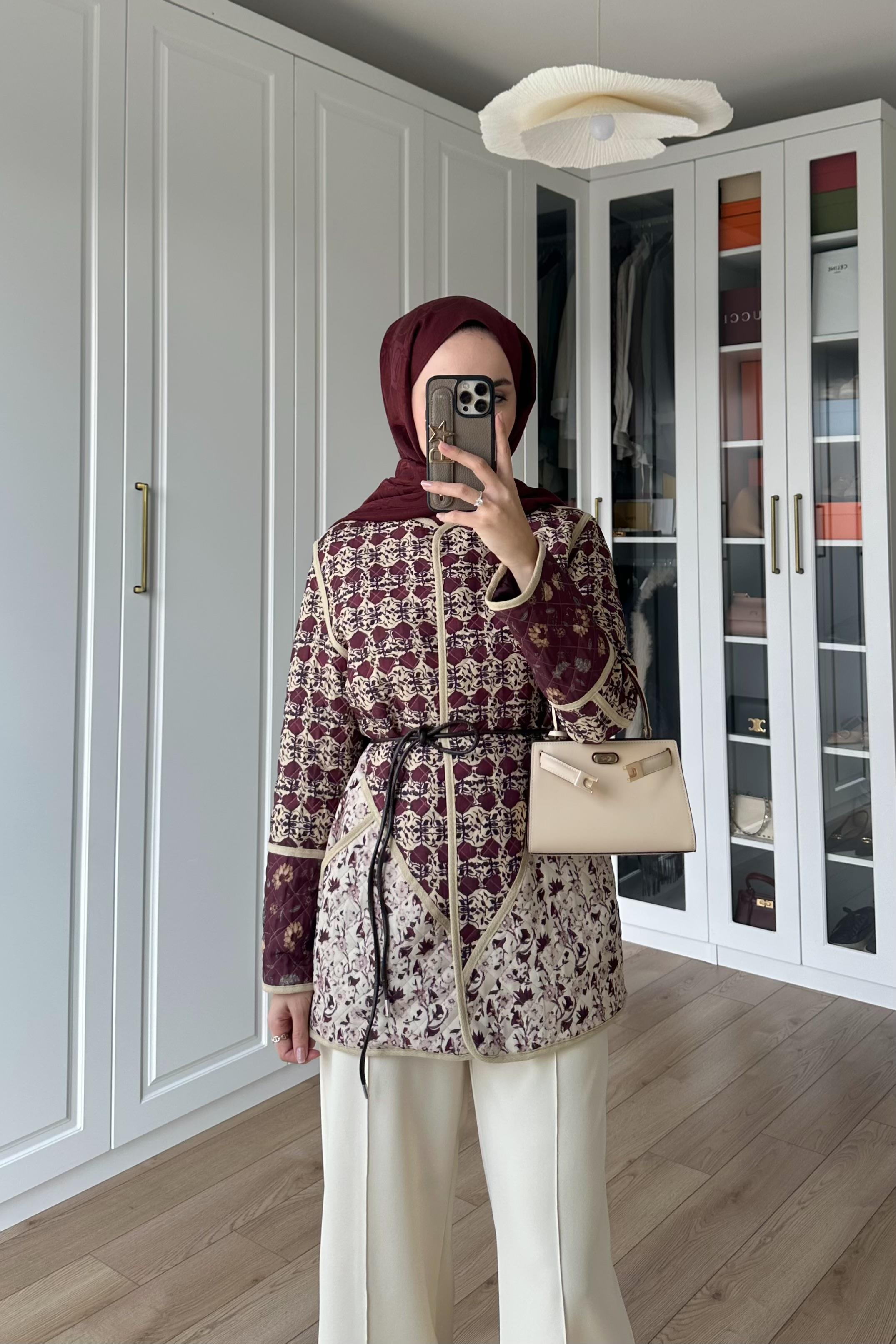 Deri Kemerli Etnik Ceket - MÜRDÜM