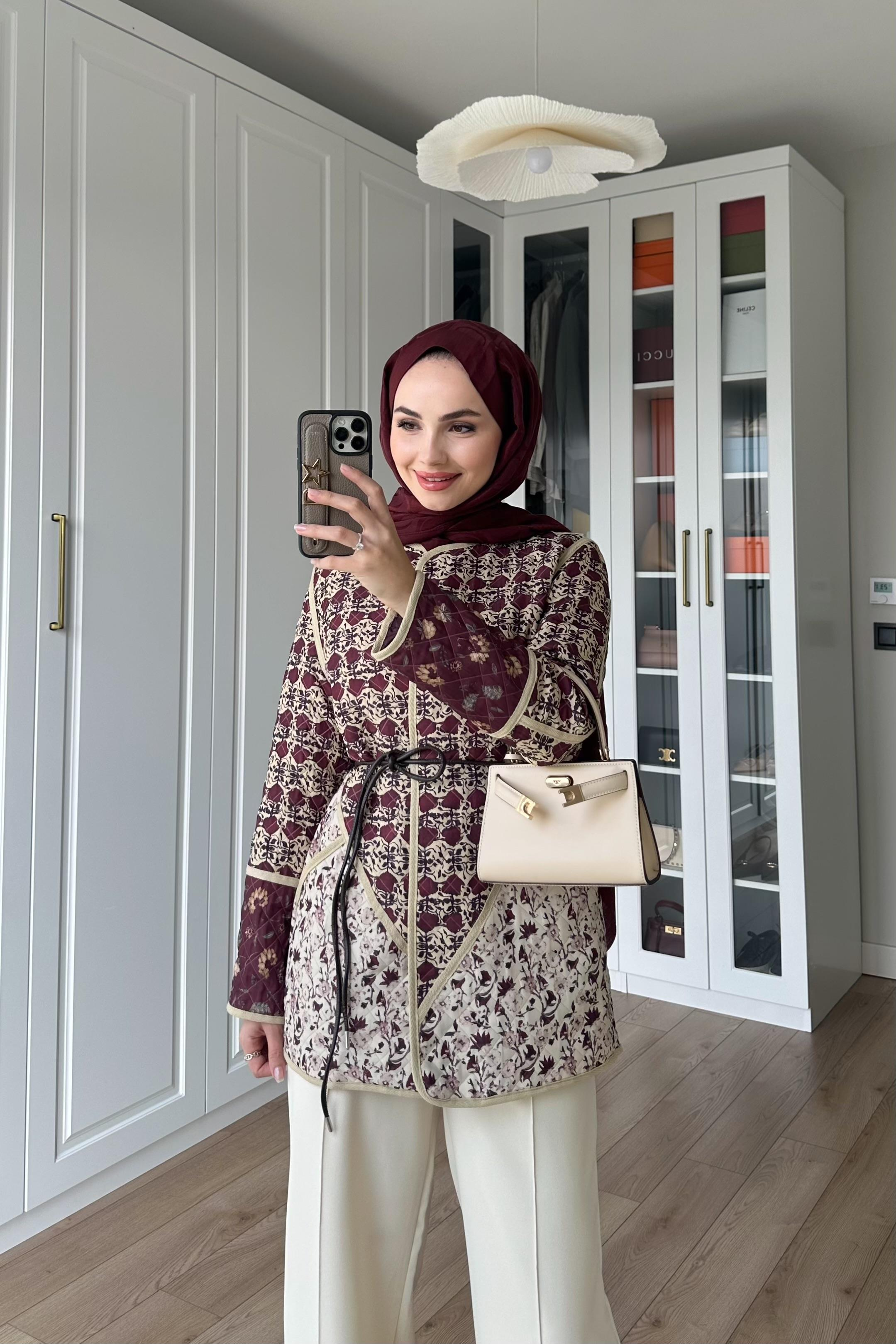 Deri Kemerli Etnik Ceket - MÜRDÜM