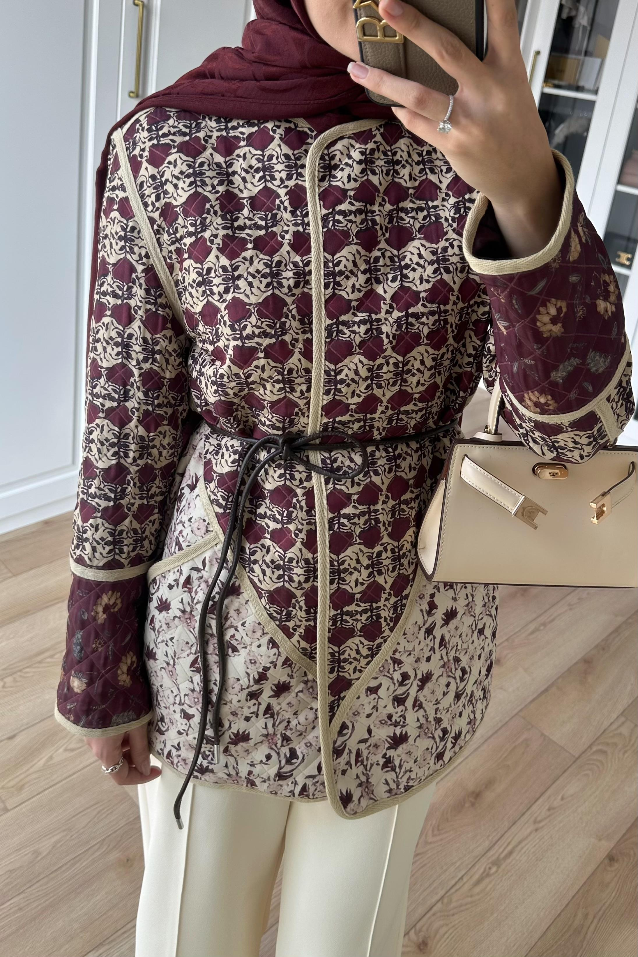 Deri Kemerli Etnik Ceket - MÜRDÜM