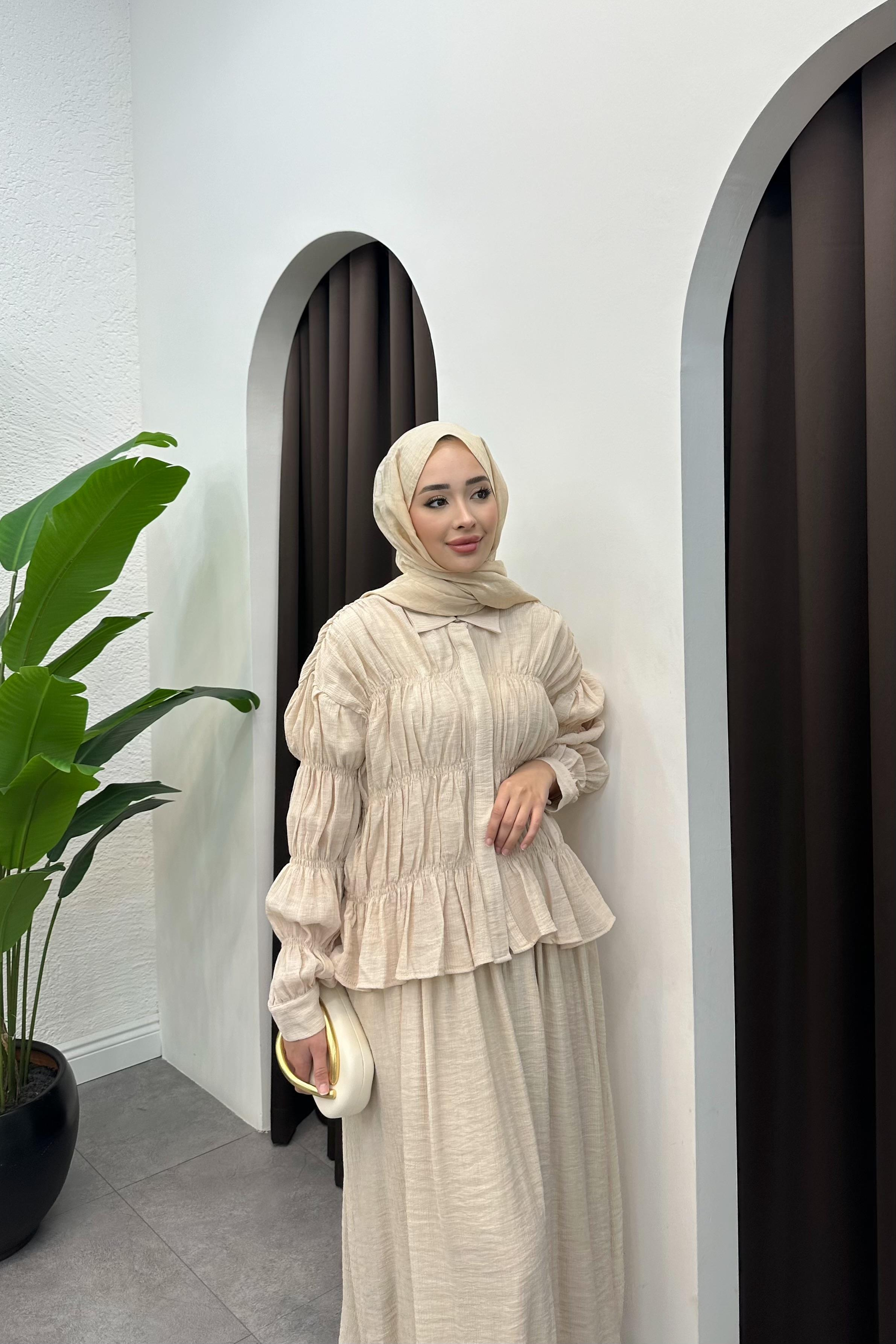 Eliora Büzgü Detay Etek Takım - TAŞ