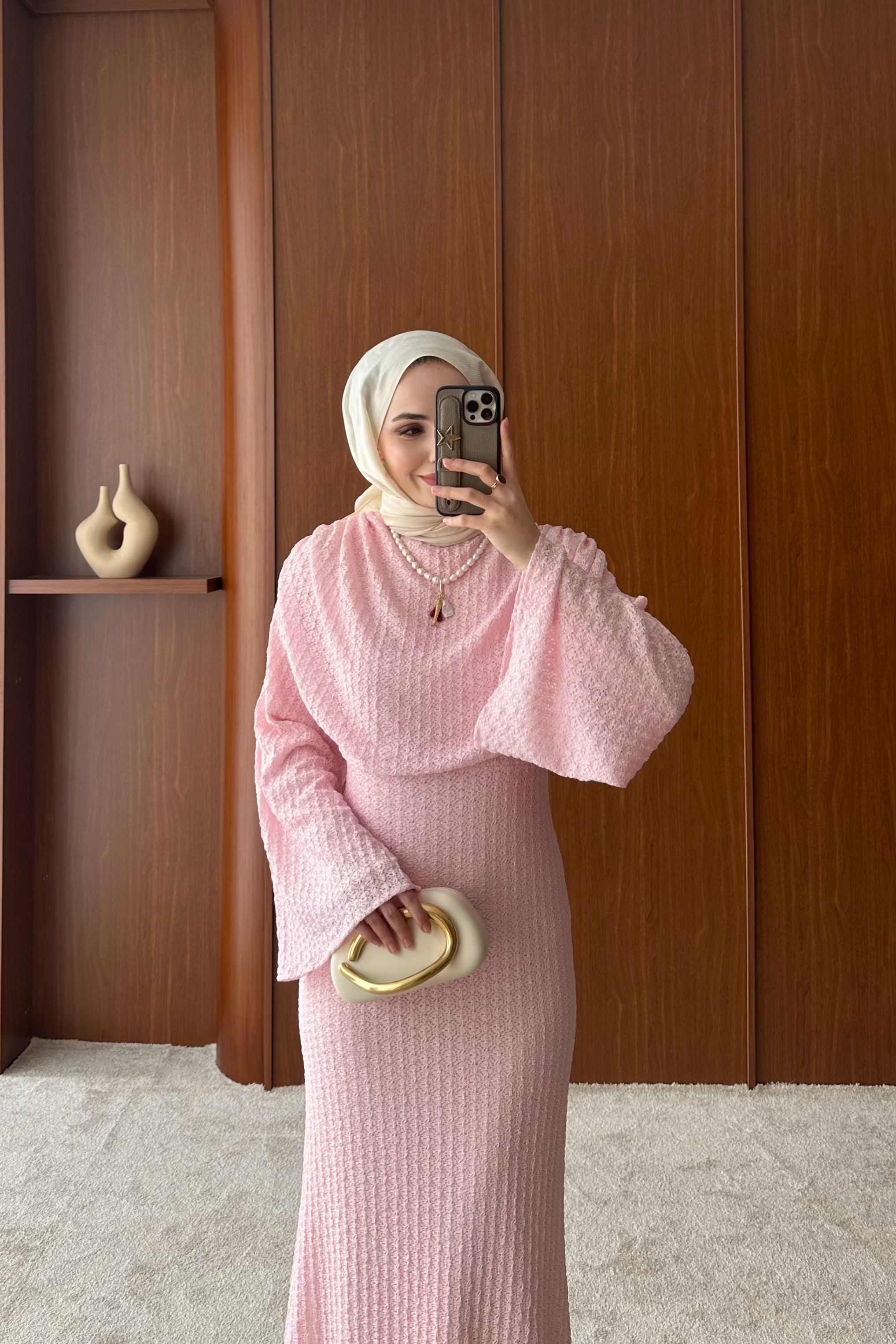 Madella Dantel Elbise - PEMBE