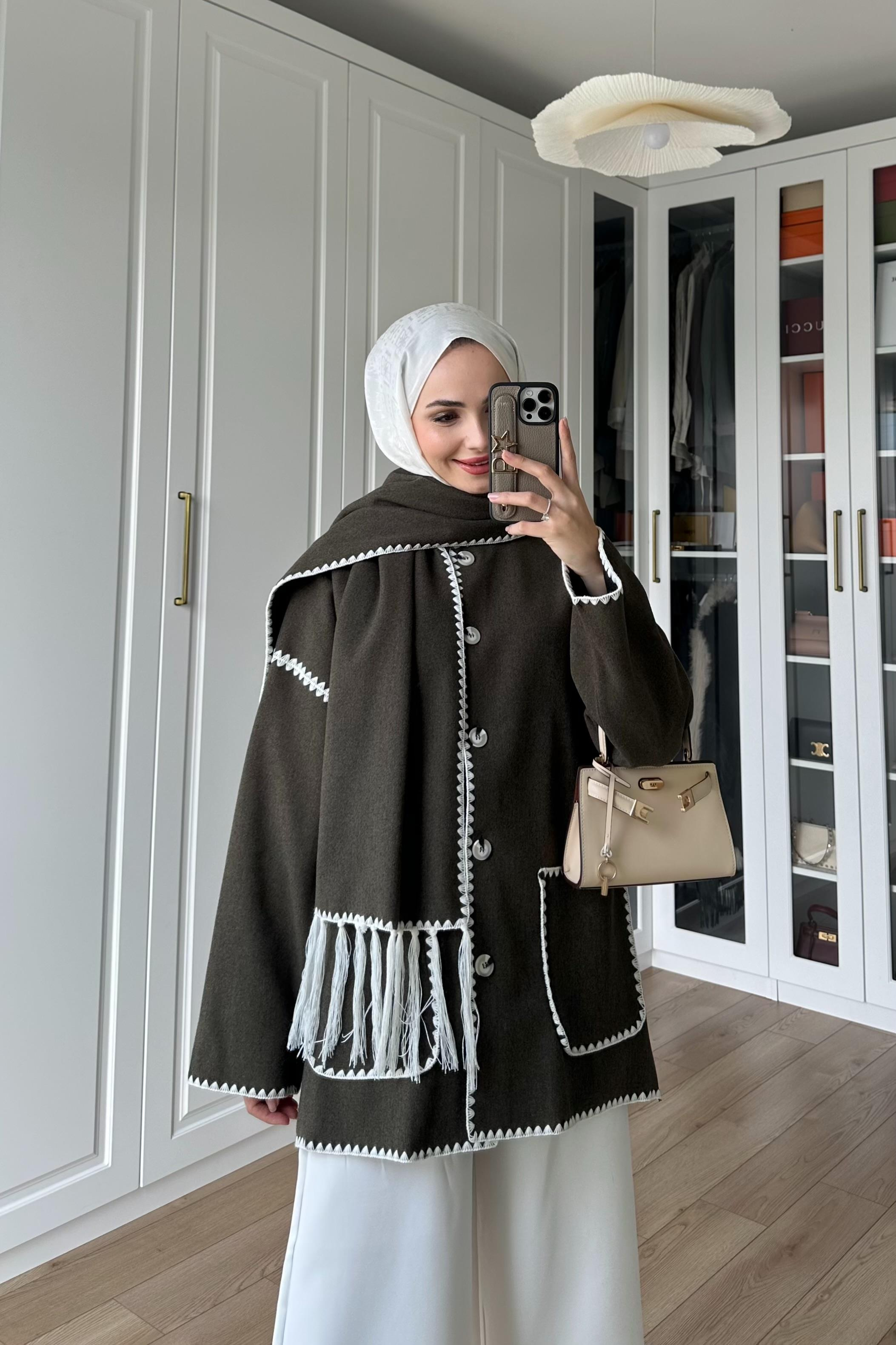 Mari Atkı Detay Ceket - HAKİ