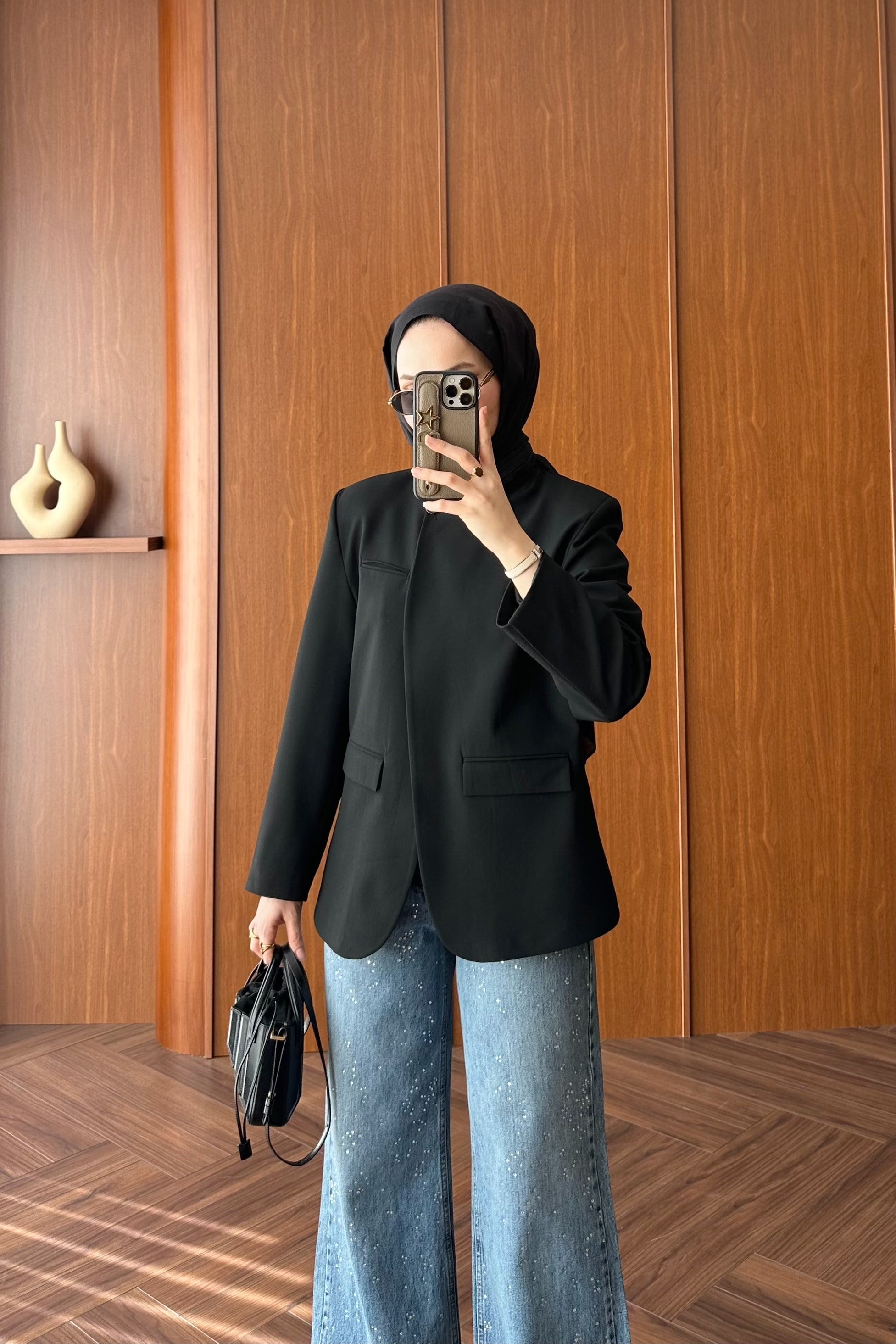 Mika Blazer Ceket - SİYAH