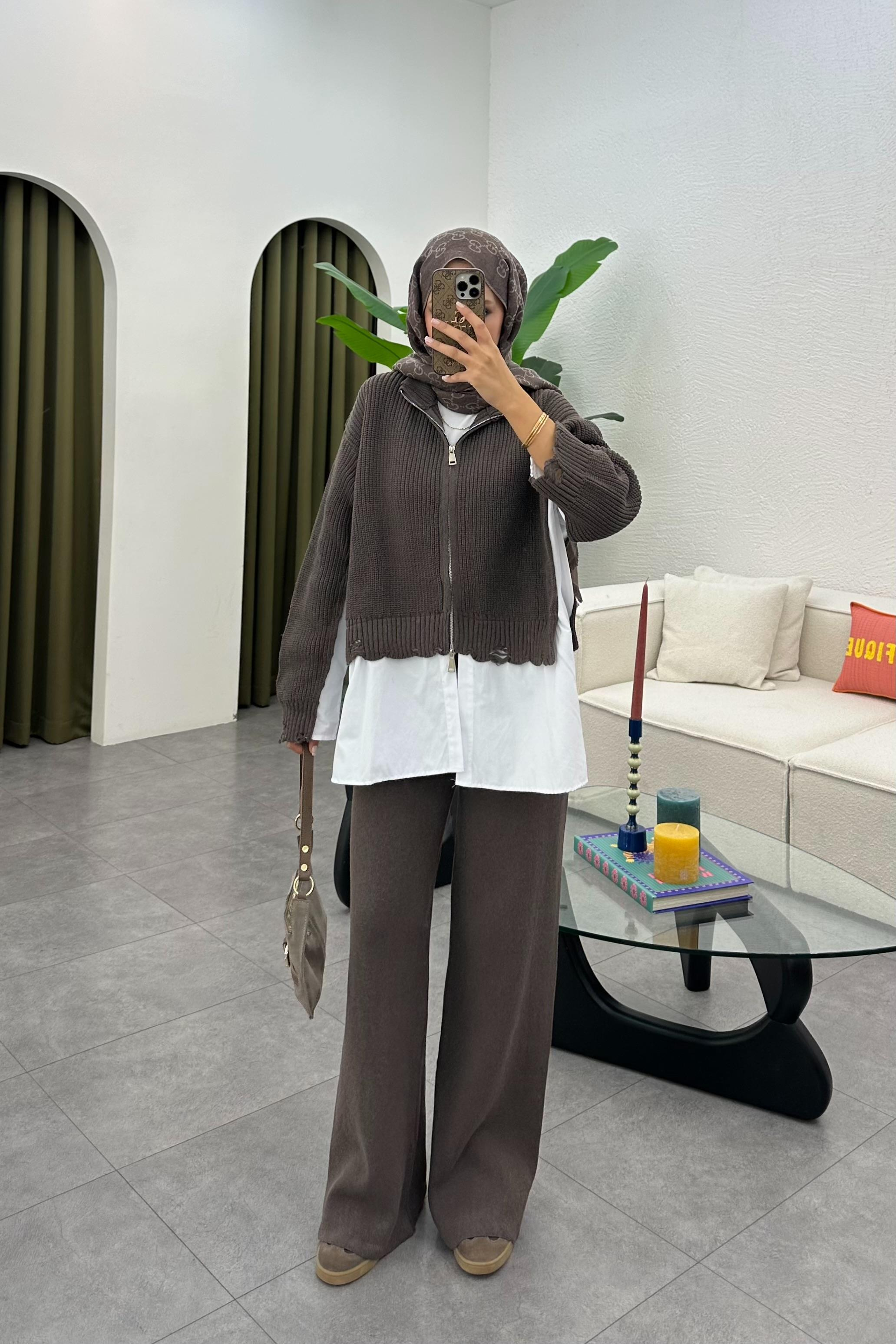 Mire Garnili Triko Takım - HAKİ