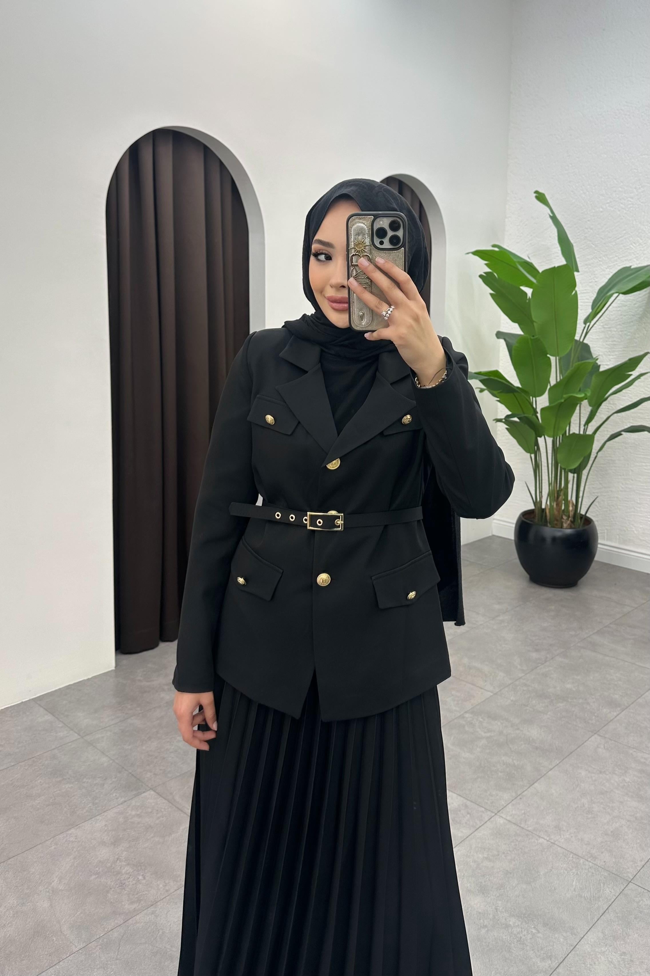 Premium Ceket Etek Takım - SİYAH