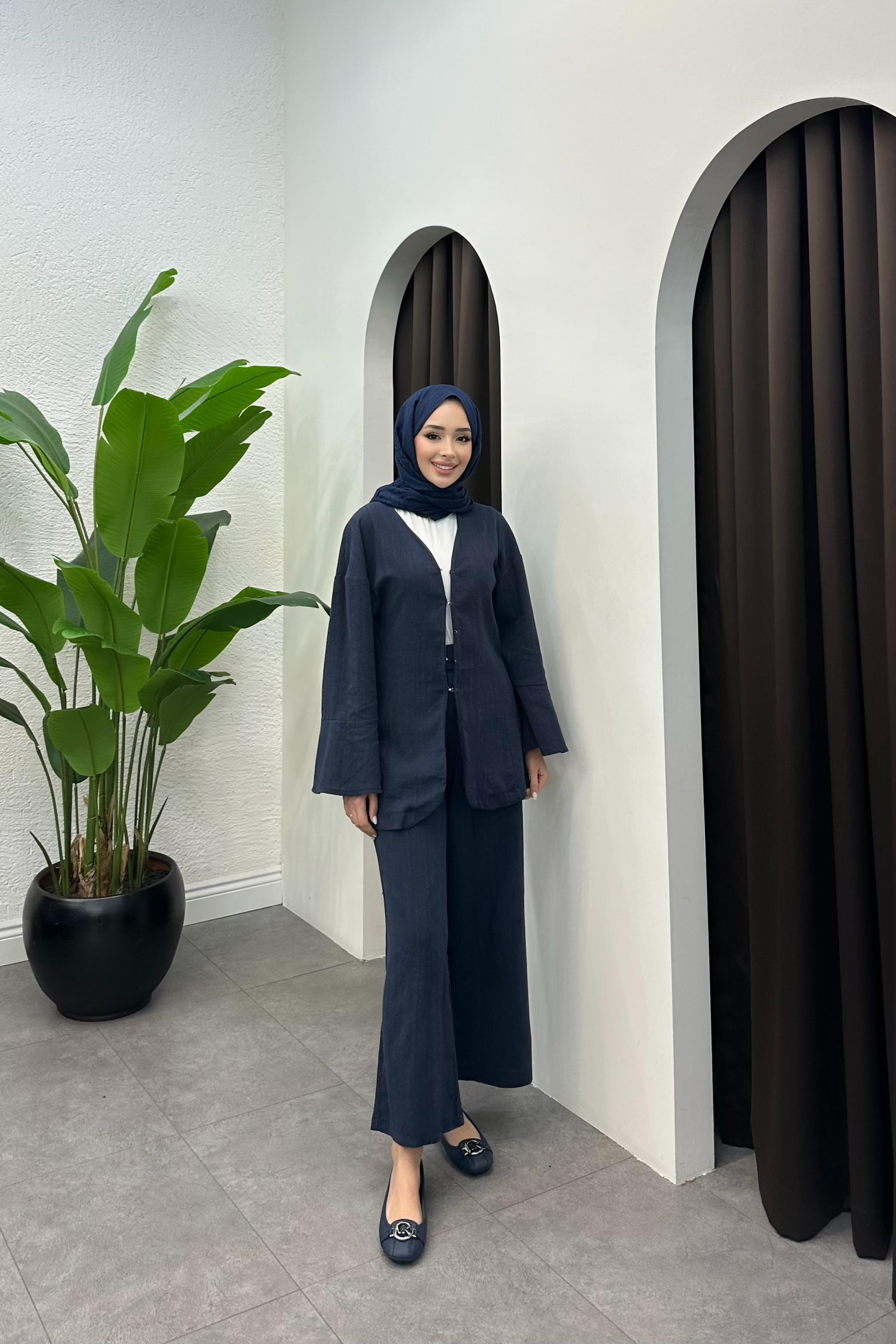 Sude Keten Takım - LACİVERT