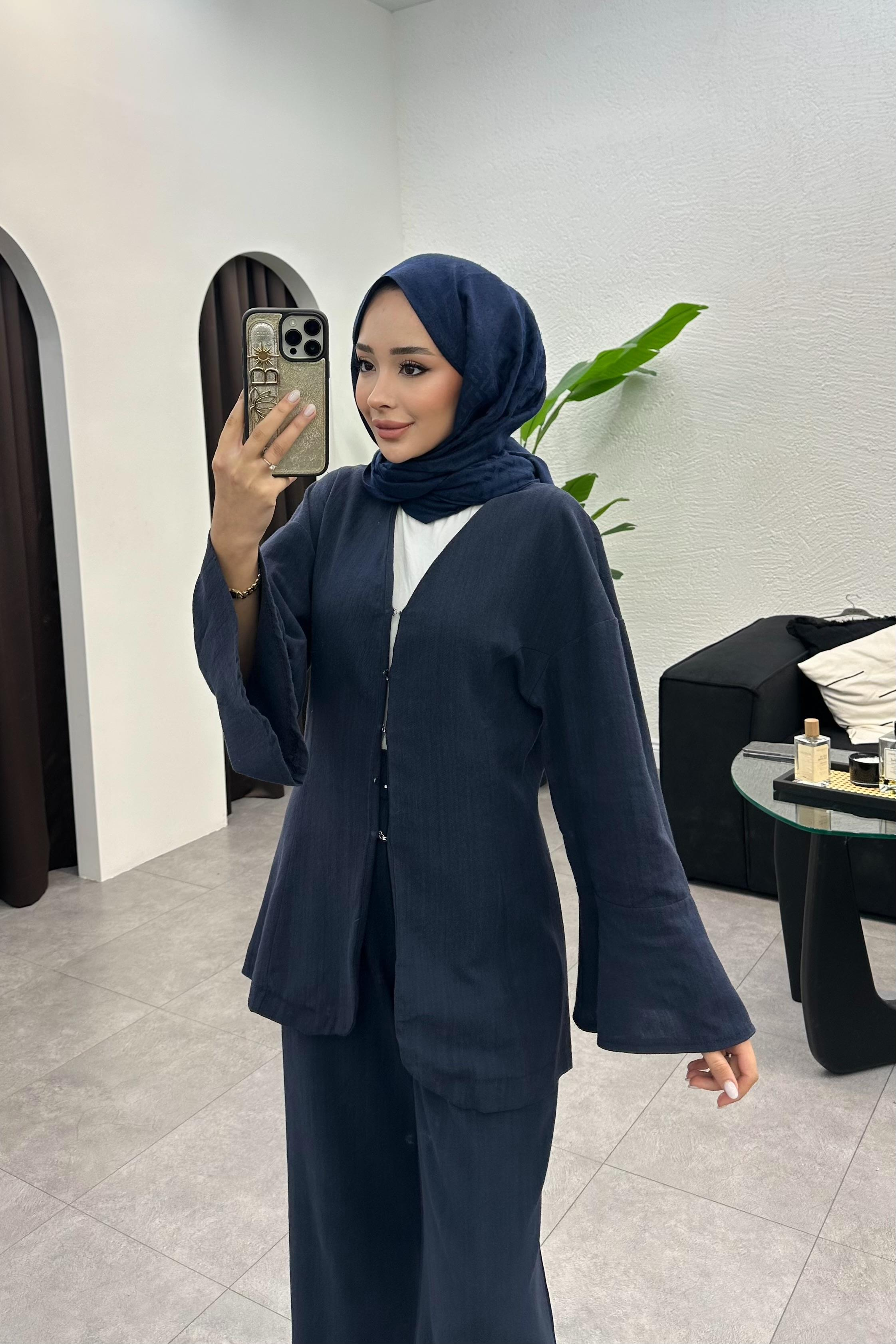 Sude Keten Takım - LACİVERT