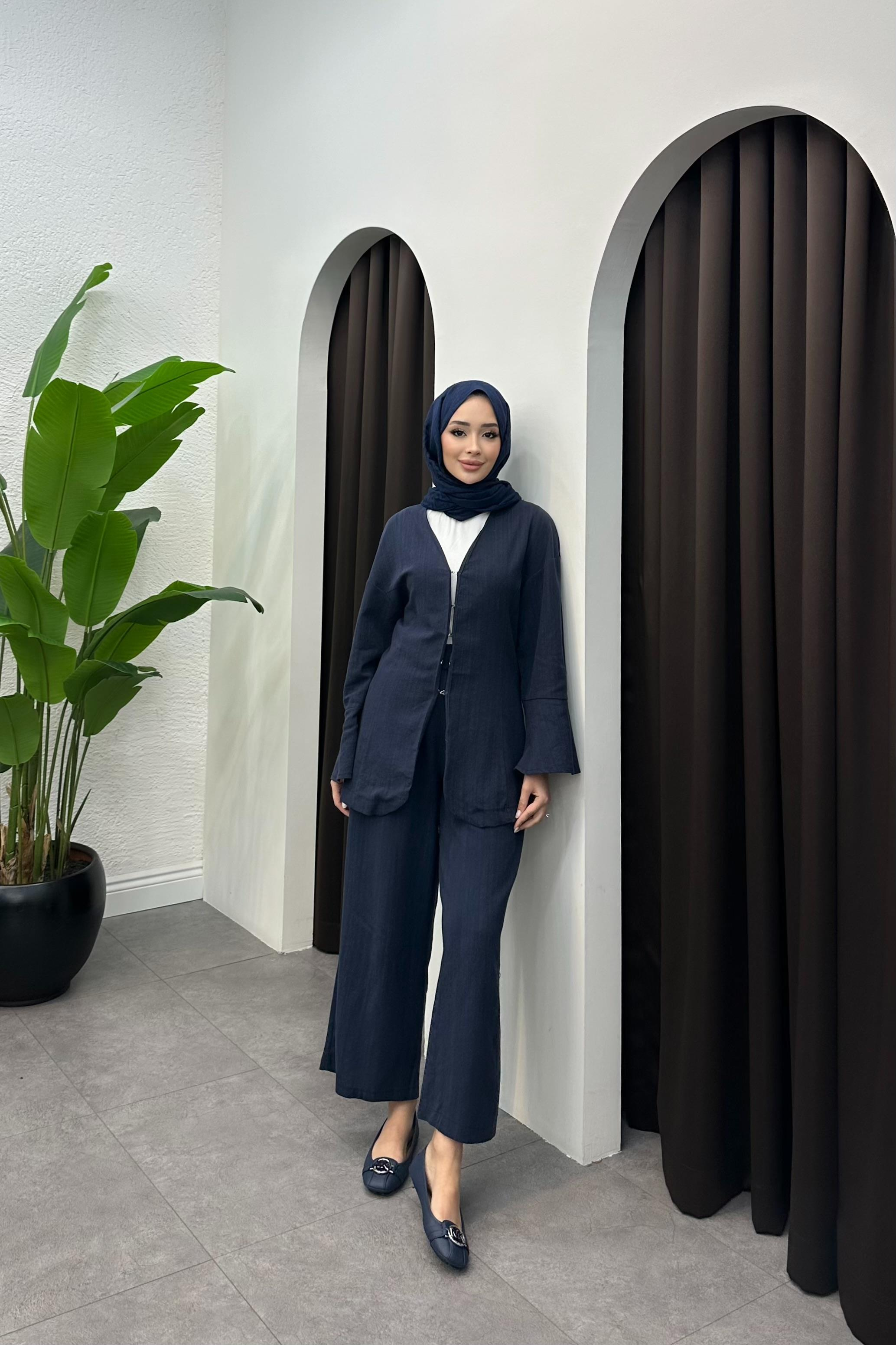 Sude Keten Takım - LACİVERT