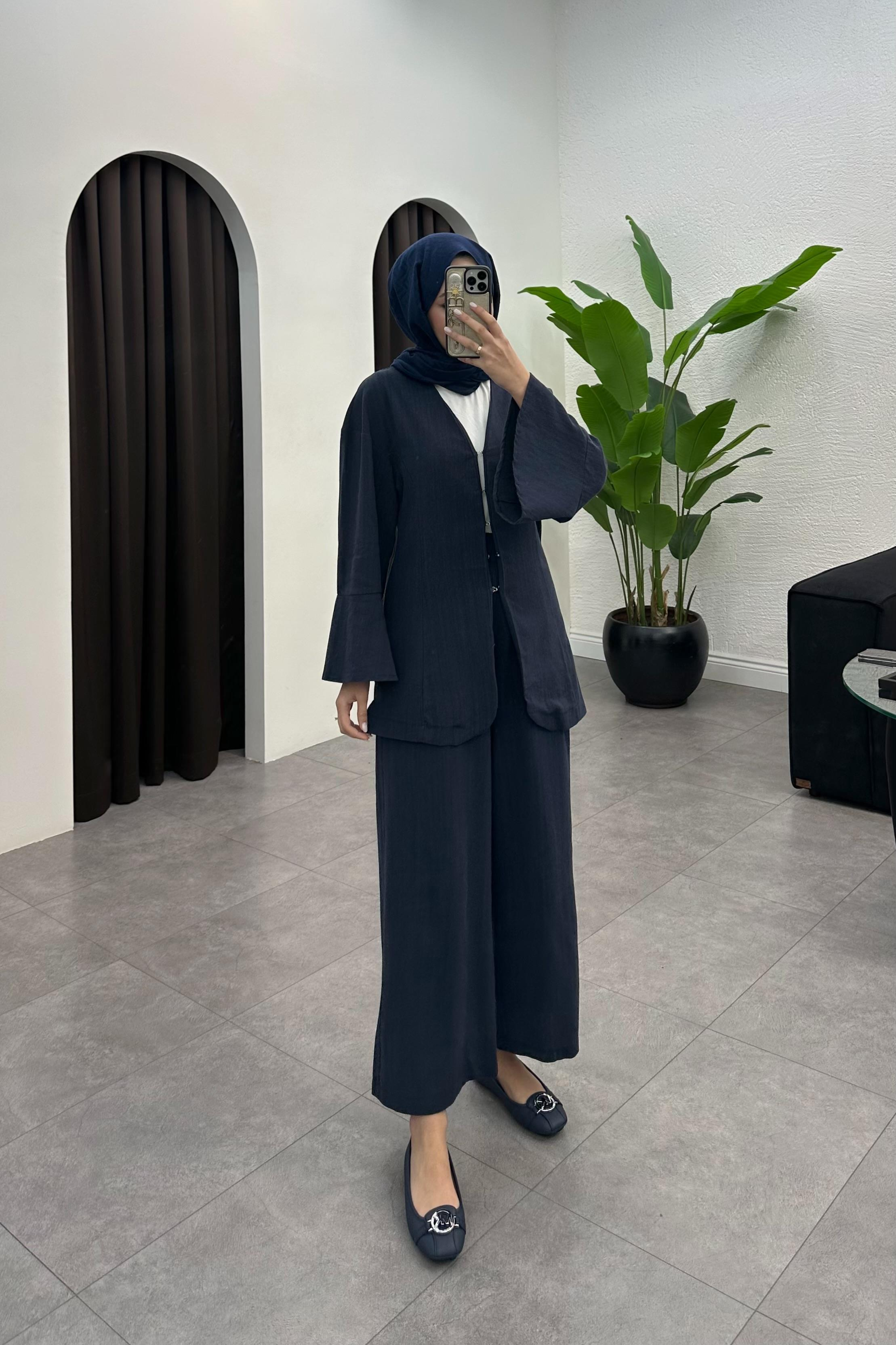 Sude Keten Takım - LACİVERT