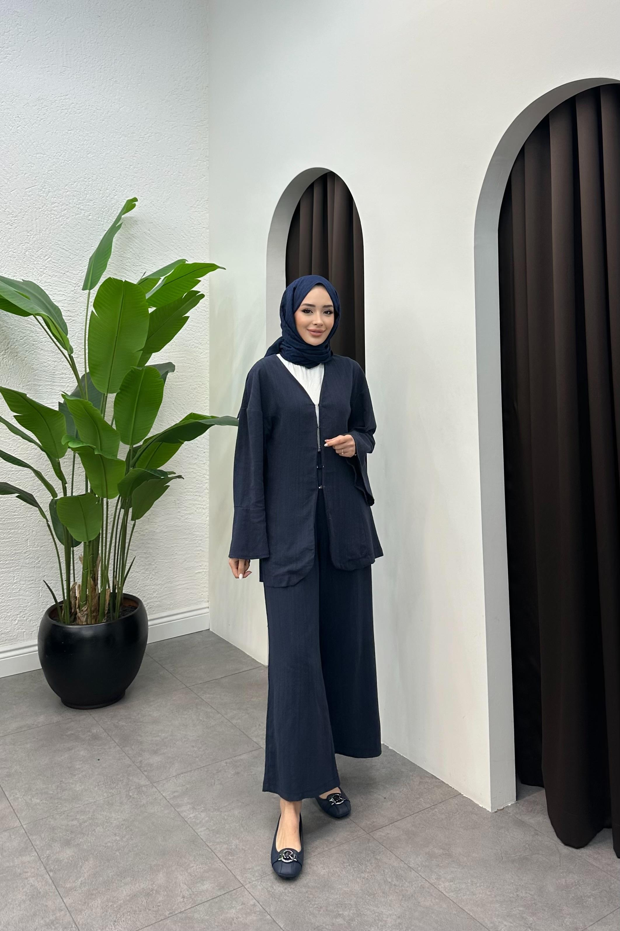 Sude Keten Takım - LACİVERT