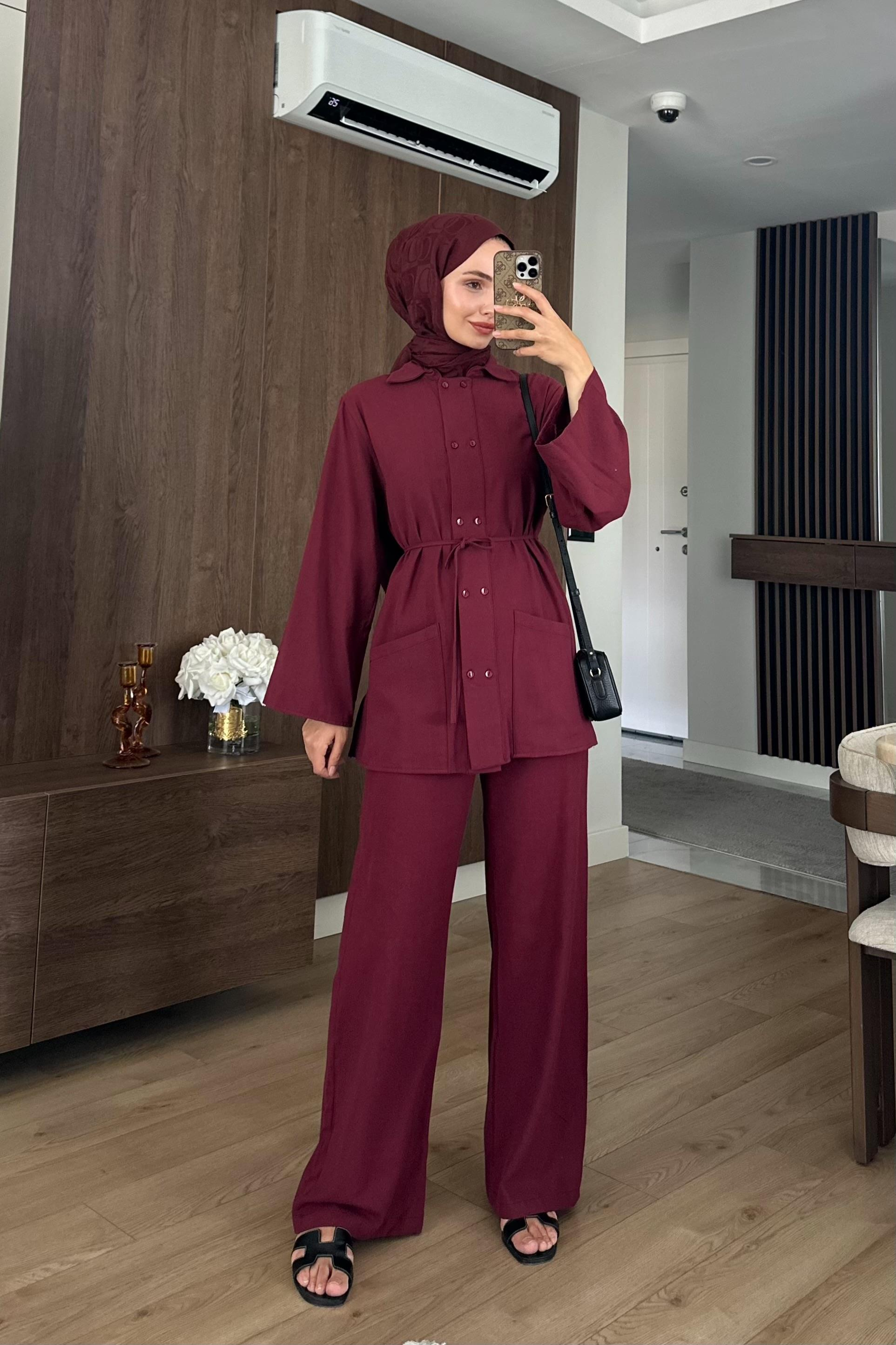 Valen Keten İkili Takım - BORDO