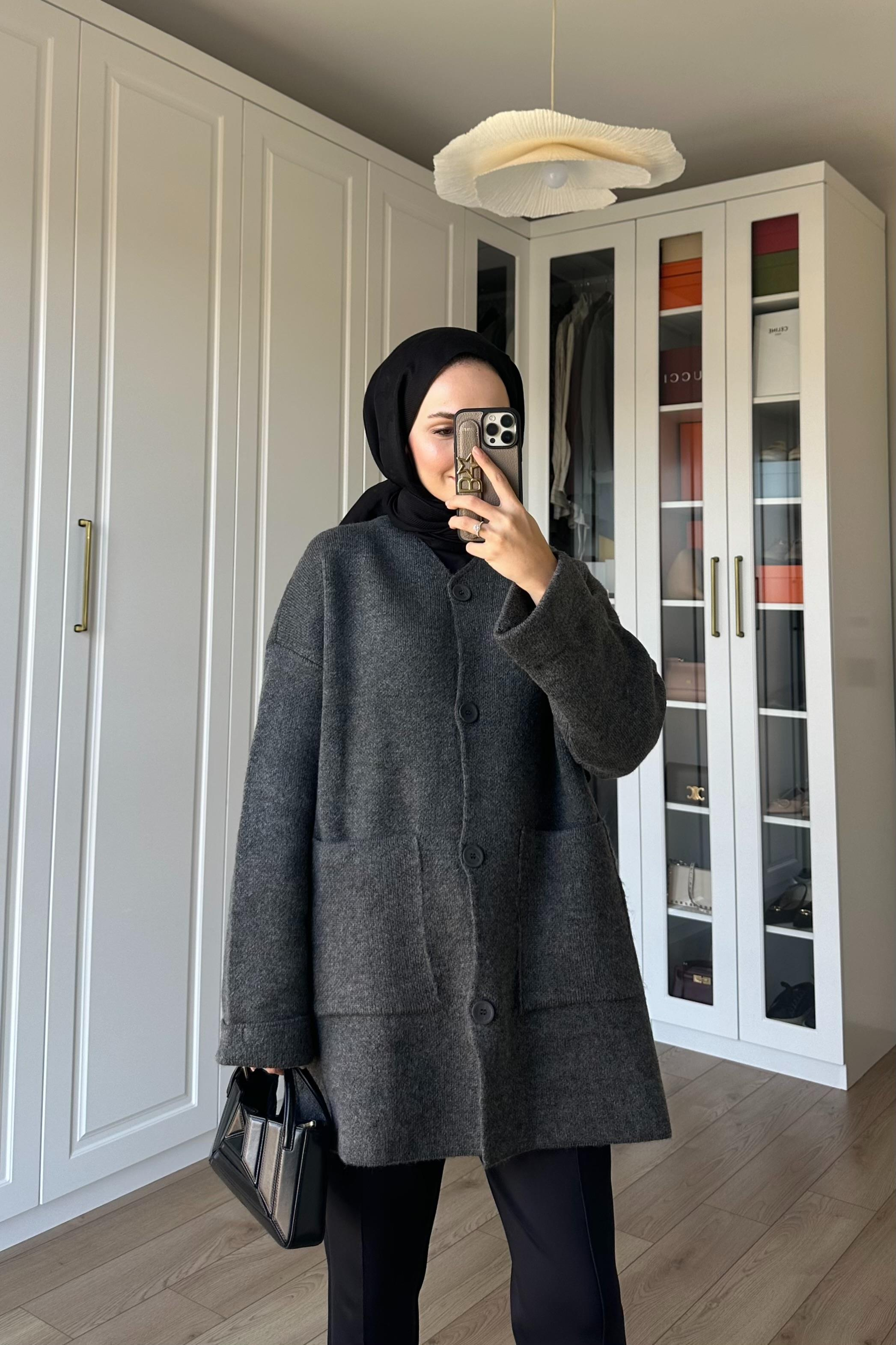 Zra Muadil Hırka - ANTRASİT