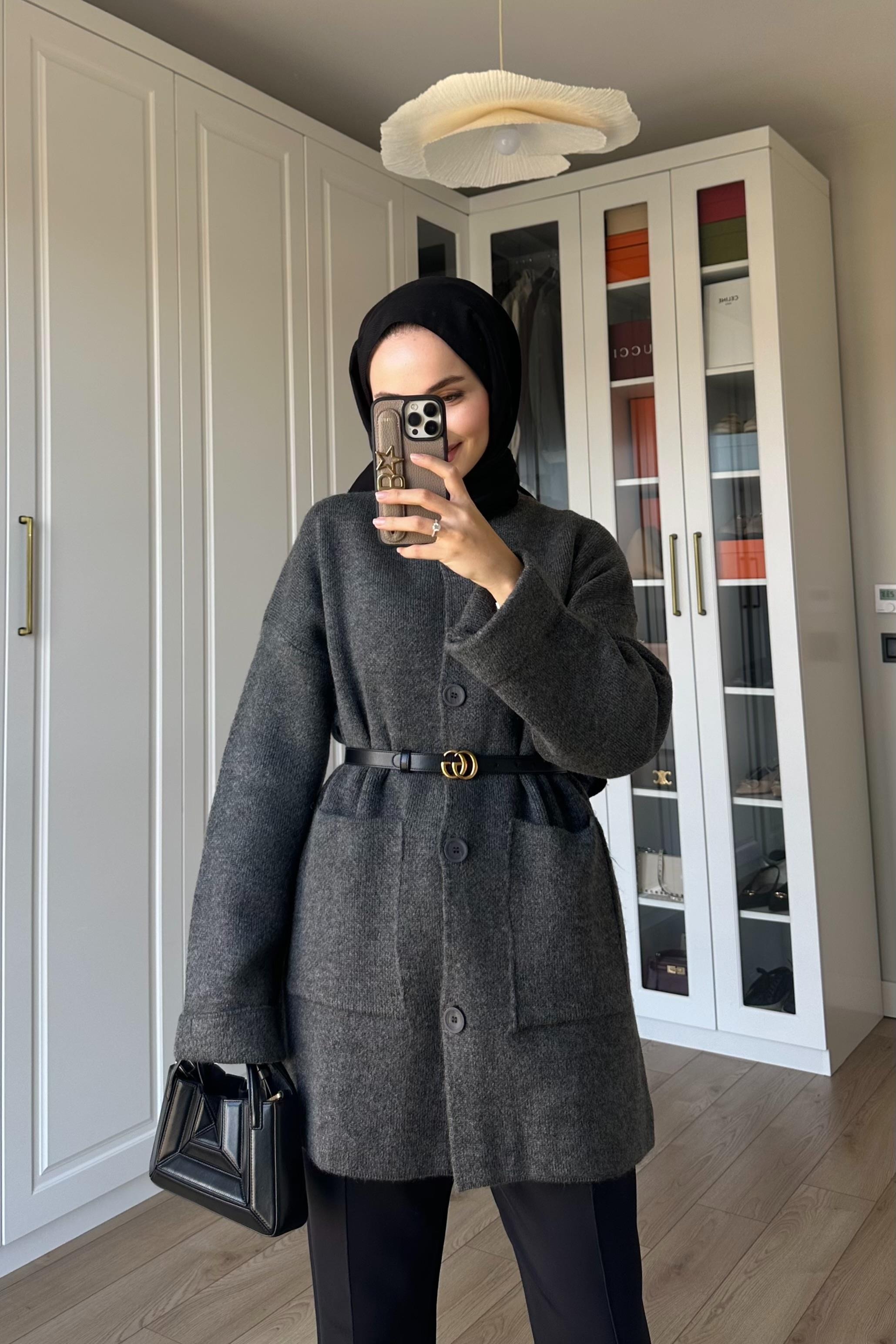 Zra Muadil Hırka - ANTRASİT