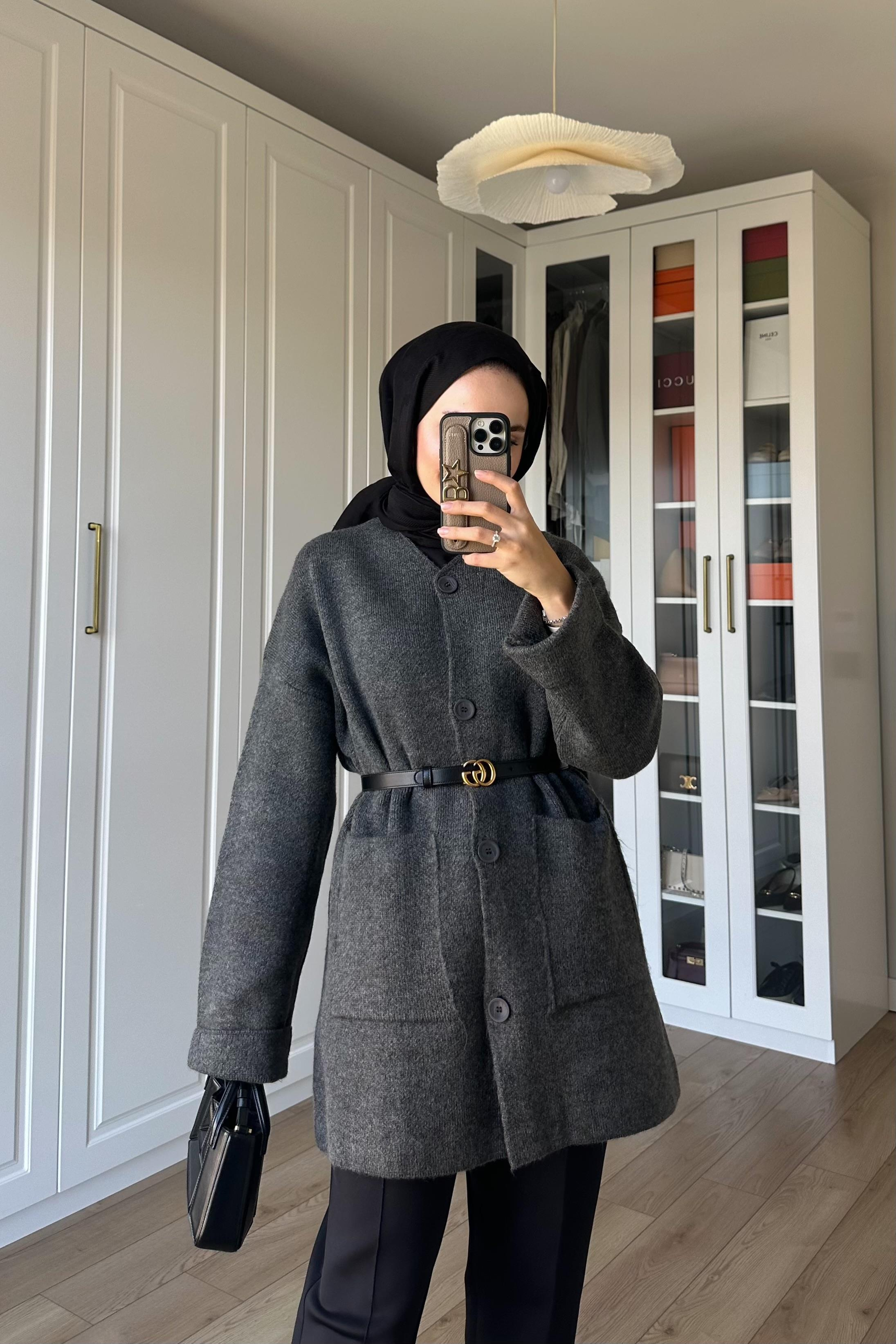 Zra Muadil Hırka - ANTRASİT