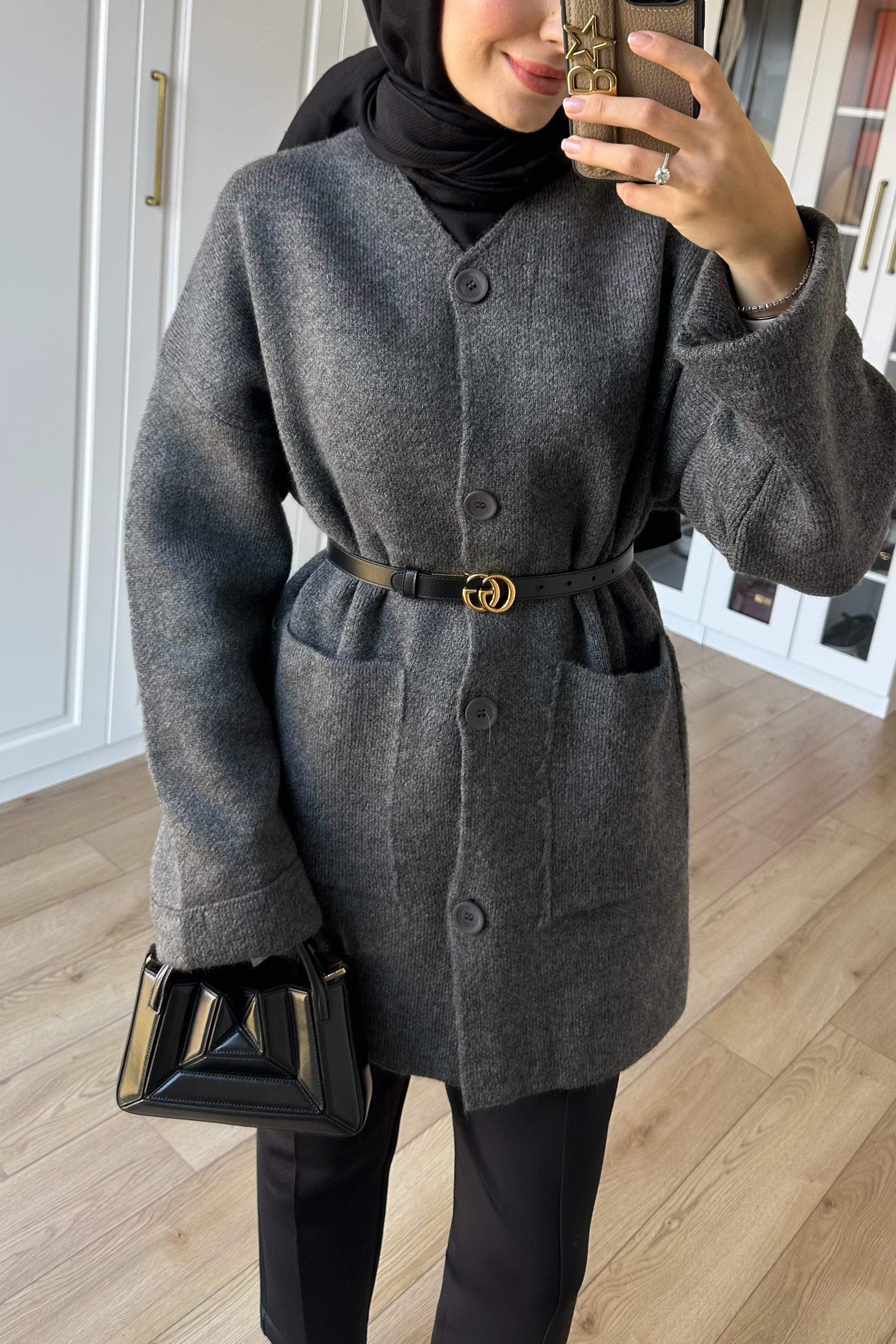 Zra Muadil Hırka - ANTRASİT