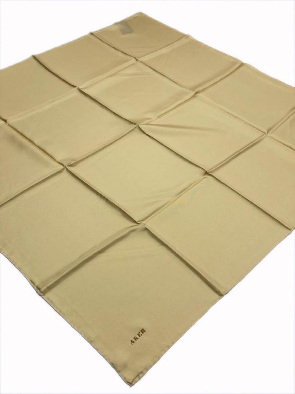 Aker Düz İpek Eşarp - 6764710-931 Gold Büyük Boy Sura