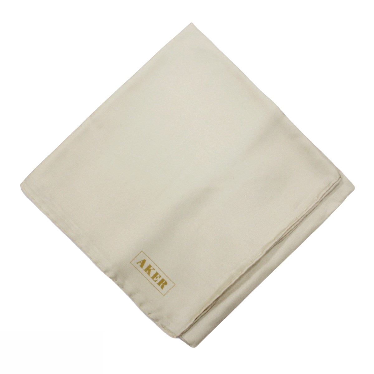 Aker Düz İpek Eşarp Twill - Krem 936