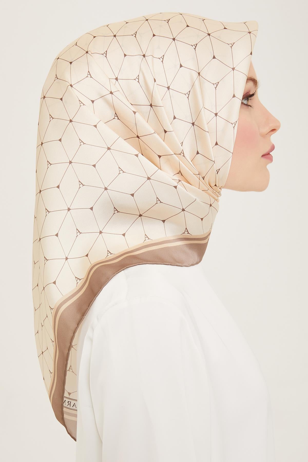 Armine İpek Eşarp 2024 Yaz - 9166-54 Twill