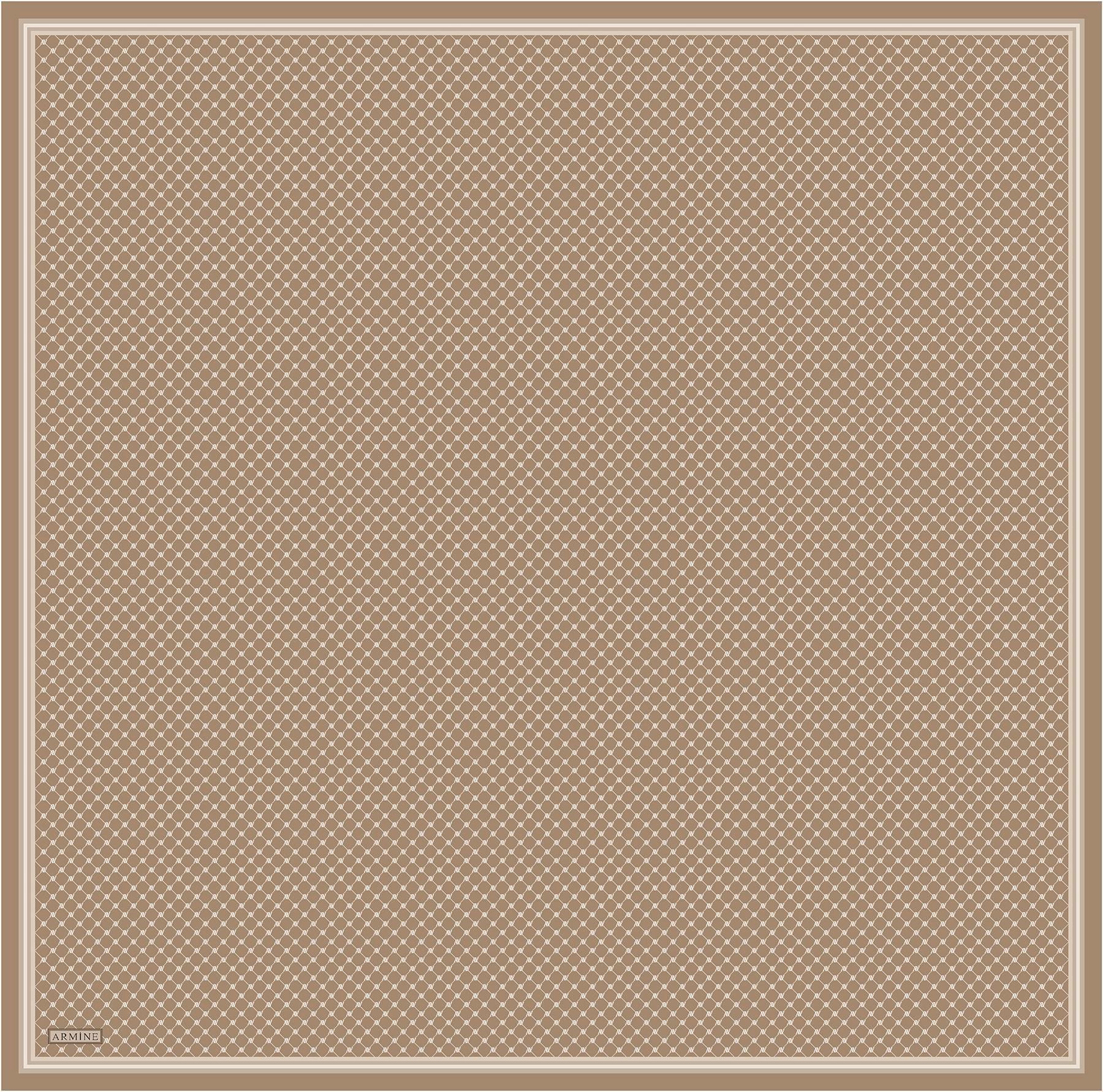 Armine İpek Eşarp 2025 Yaz - 9345-13 Camel Bej Twill