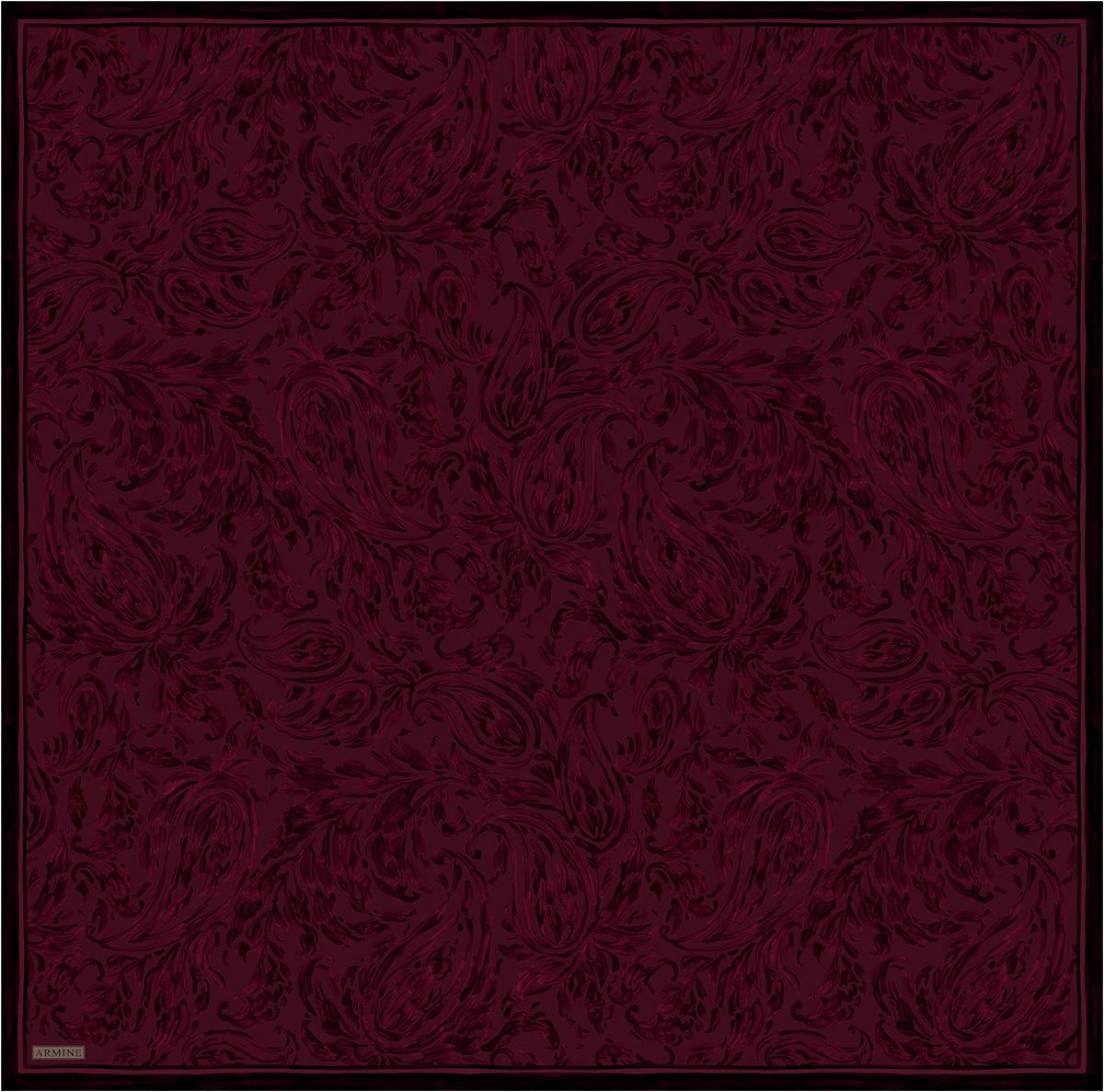 Armine İpek Eşarp 2026 Kış - 9431-01 Bordo Twill