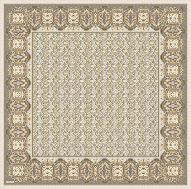 Armine İpek Eşarp 2026 Yaz - 9518-35 Kum Beji Twill