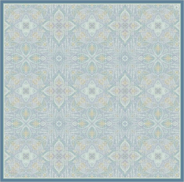 Armine İpek Eşarp 2026 Yaz - 9540-03 Mavi Twill