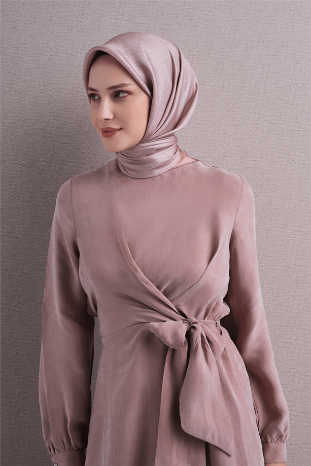 Armine İpek Eşarp 2027 Kış - 9601-35 Pudra Twill