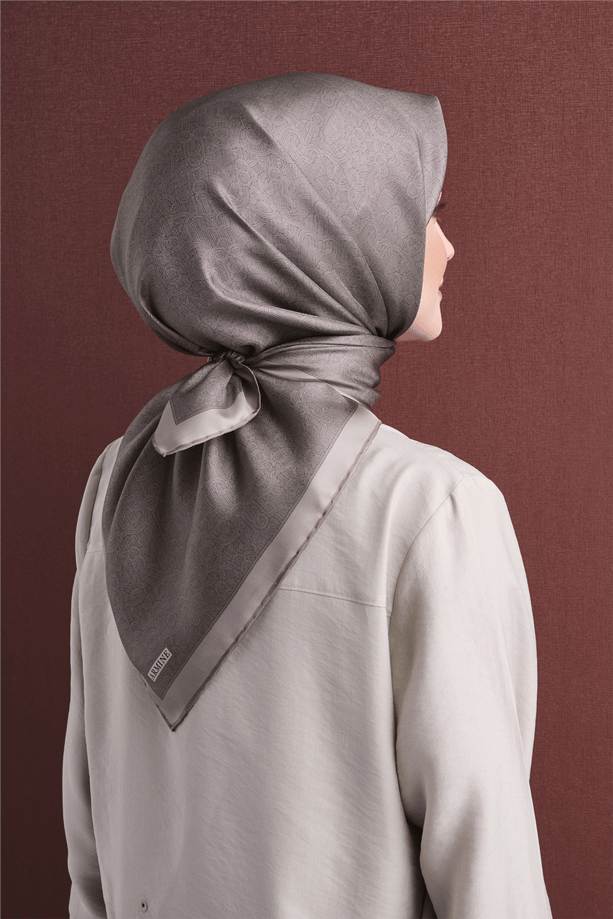 Armine İpek Eşarp 2027 Kış - 9601-52 Vizon Twill