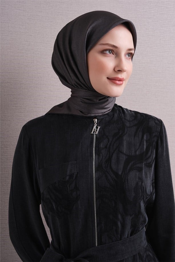 Armine İpek Eşarp 2027 Kış - 9601-54 Gri Twill