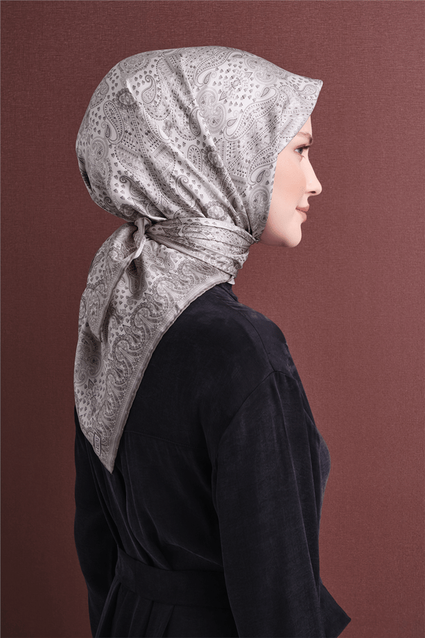 Armine İpek Eşarp 2027 Kış - 9631-85 Krem Sura