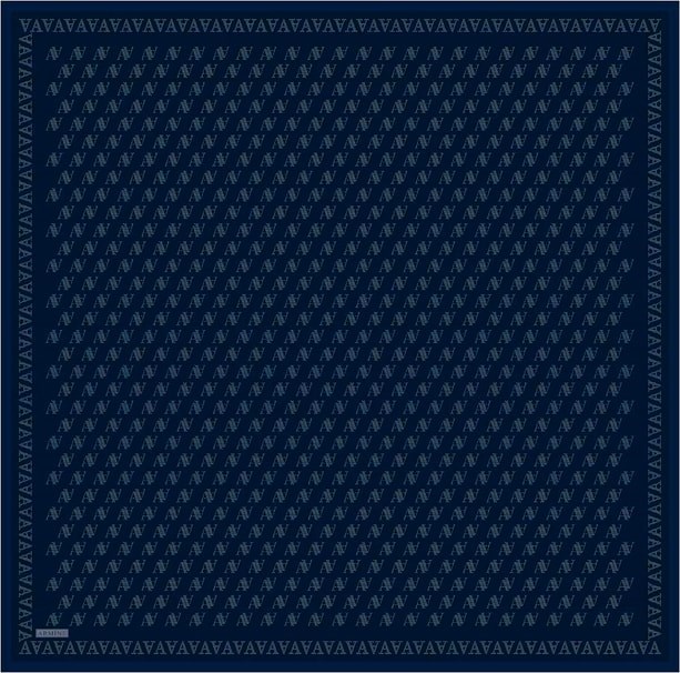 Armine İpek Eşarp Nostalji - 9412-03 Koyu Lacivert Twill