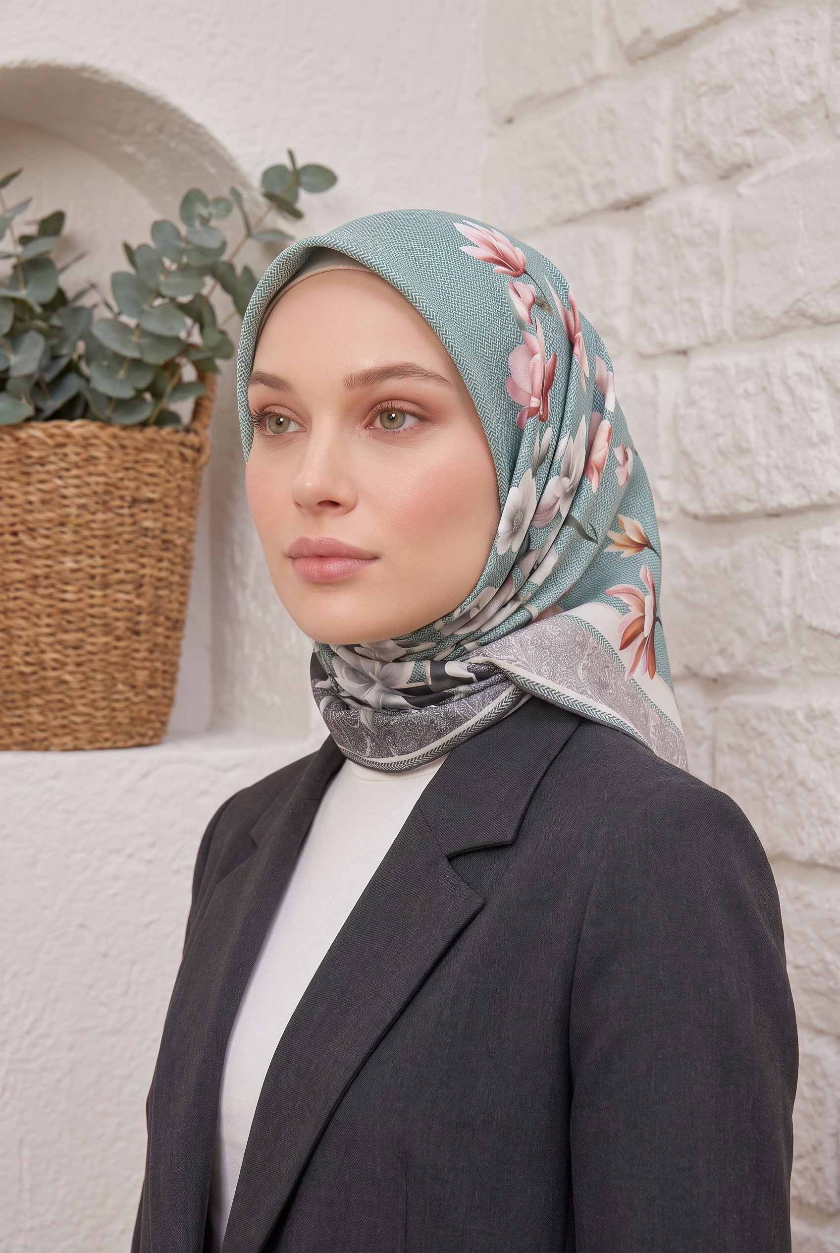 Armine Sport Twill Eşarp - 8532-103 Mentol