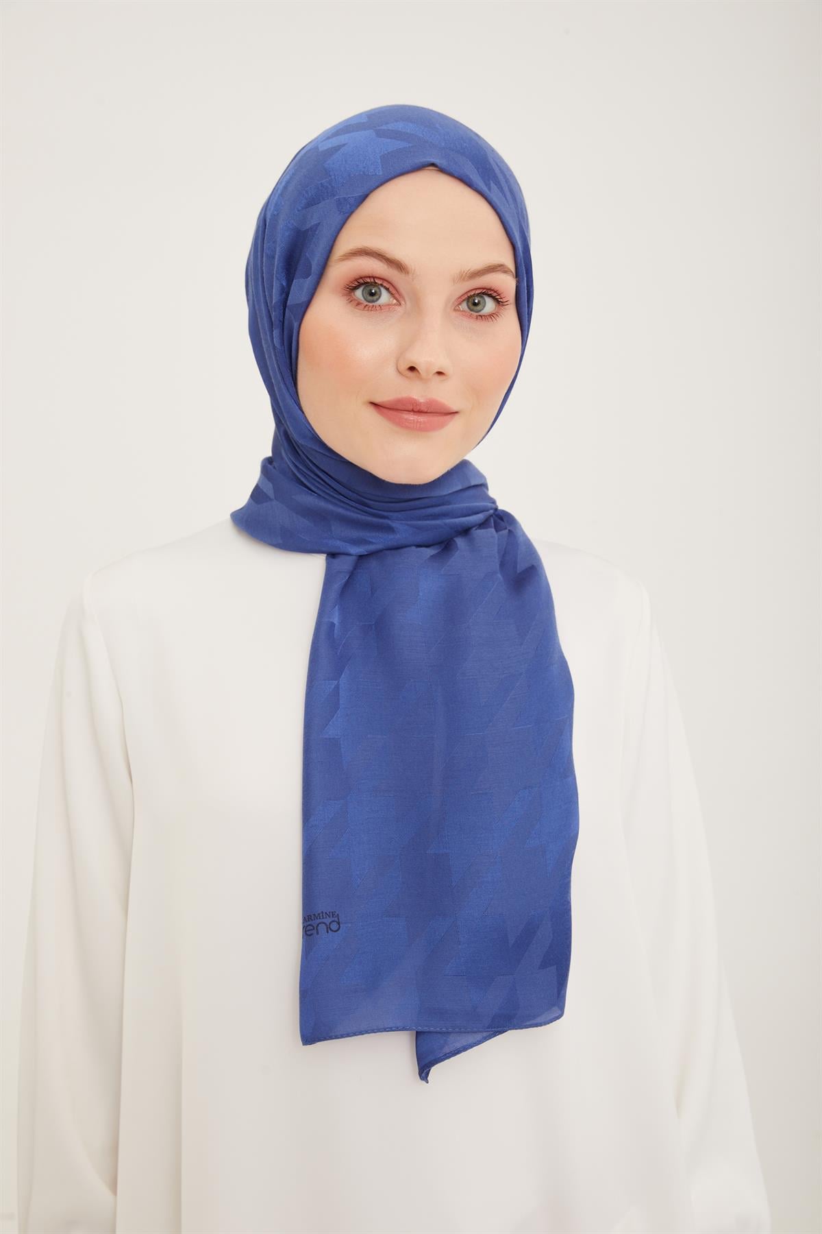 Armine Trend Ruby Şal - 2 - Kot Mavi 125