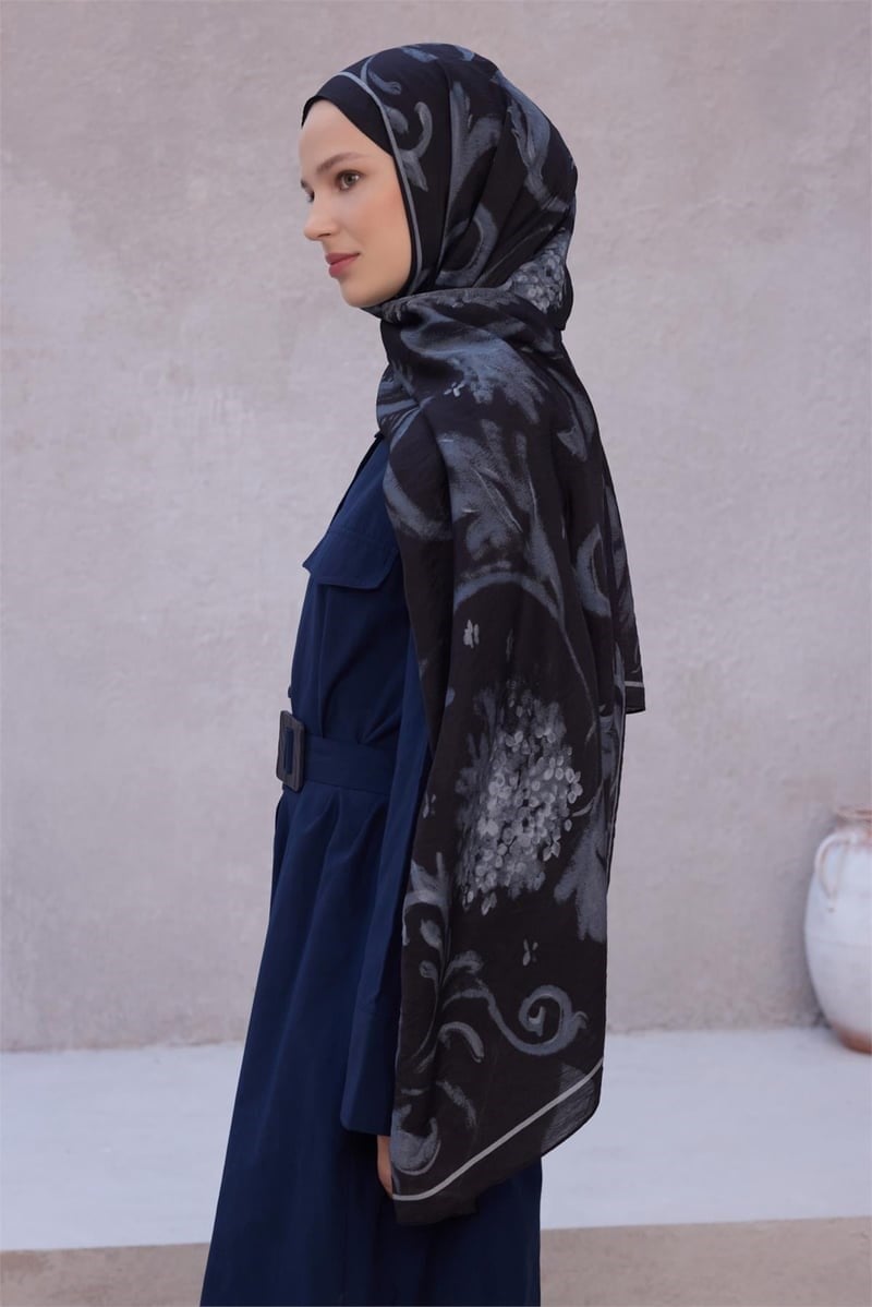 Belli Fresh Lena Şal - 1724-05 Siyah 