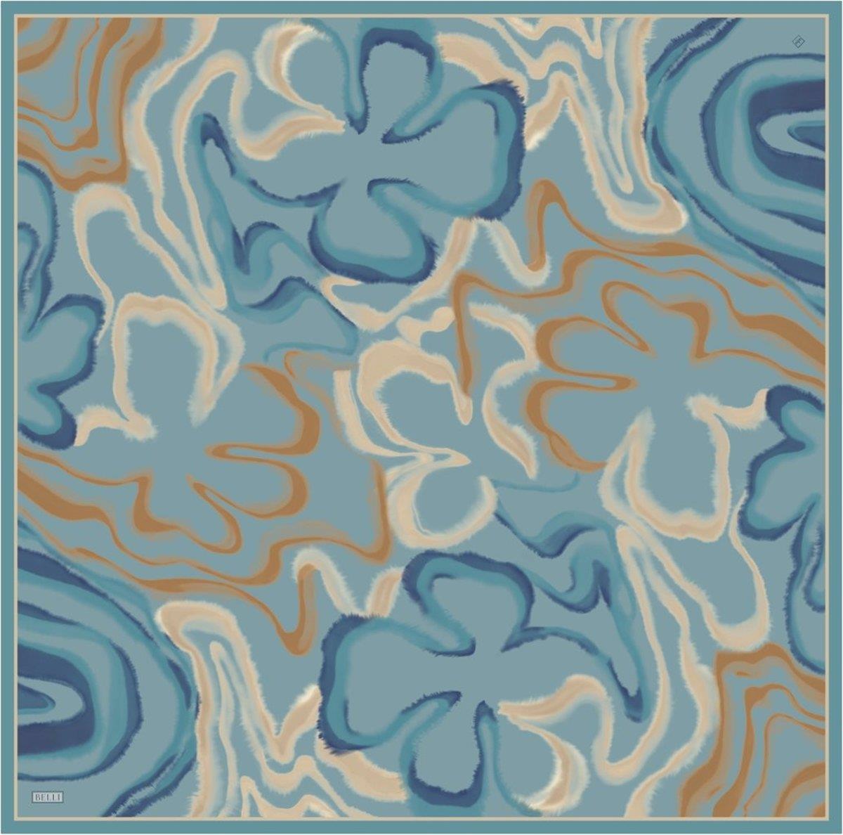 Belli İpek Eşarp - 4301-81 Turkuaz Twill