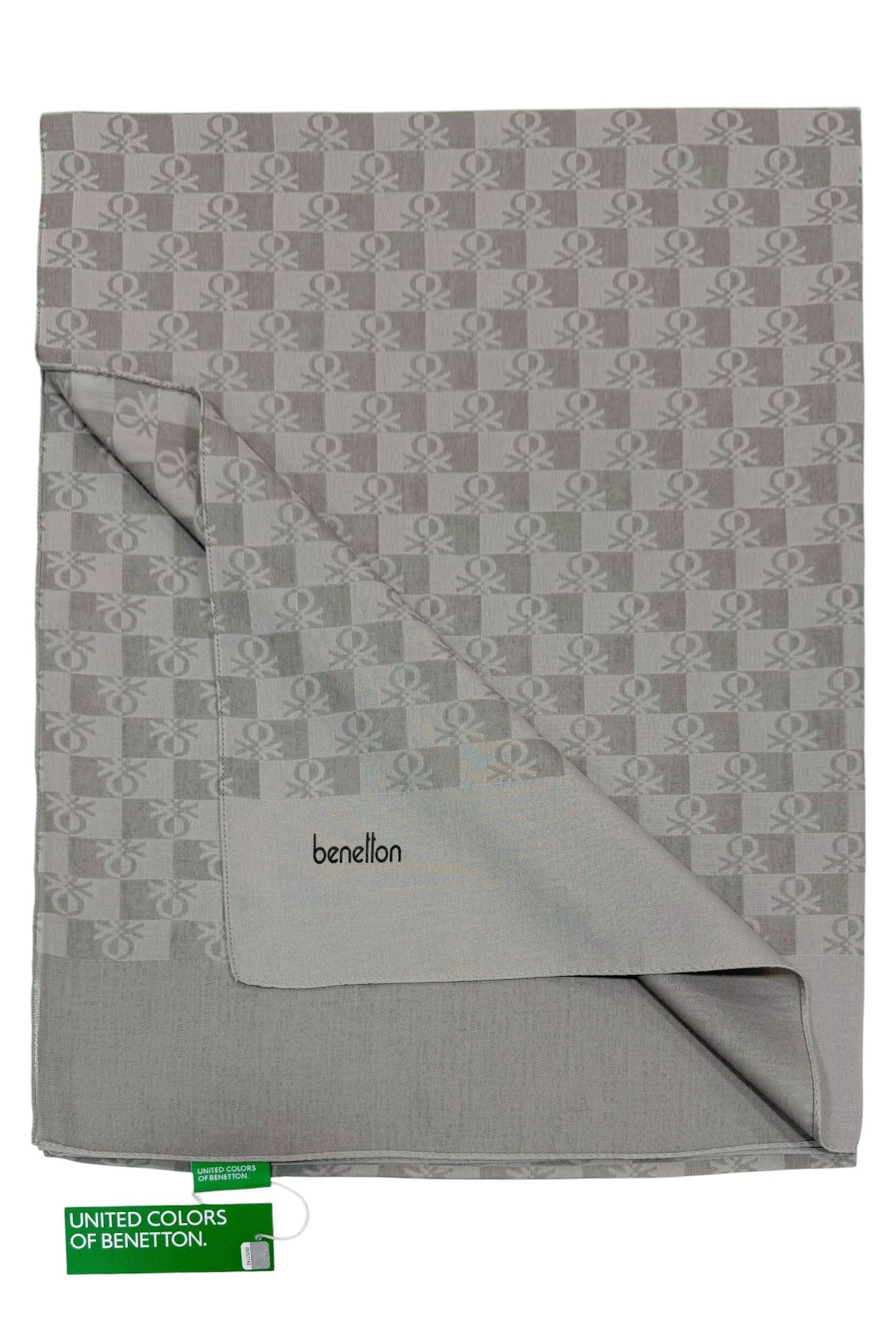 Benetton Elegante Şal - Tre - Yeni Gri