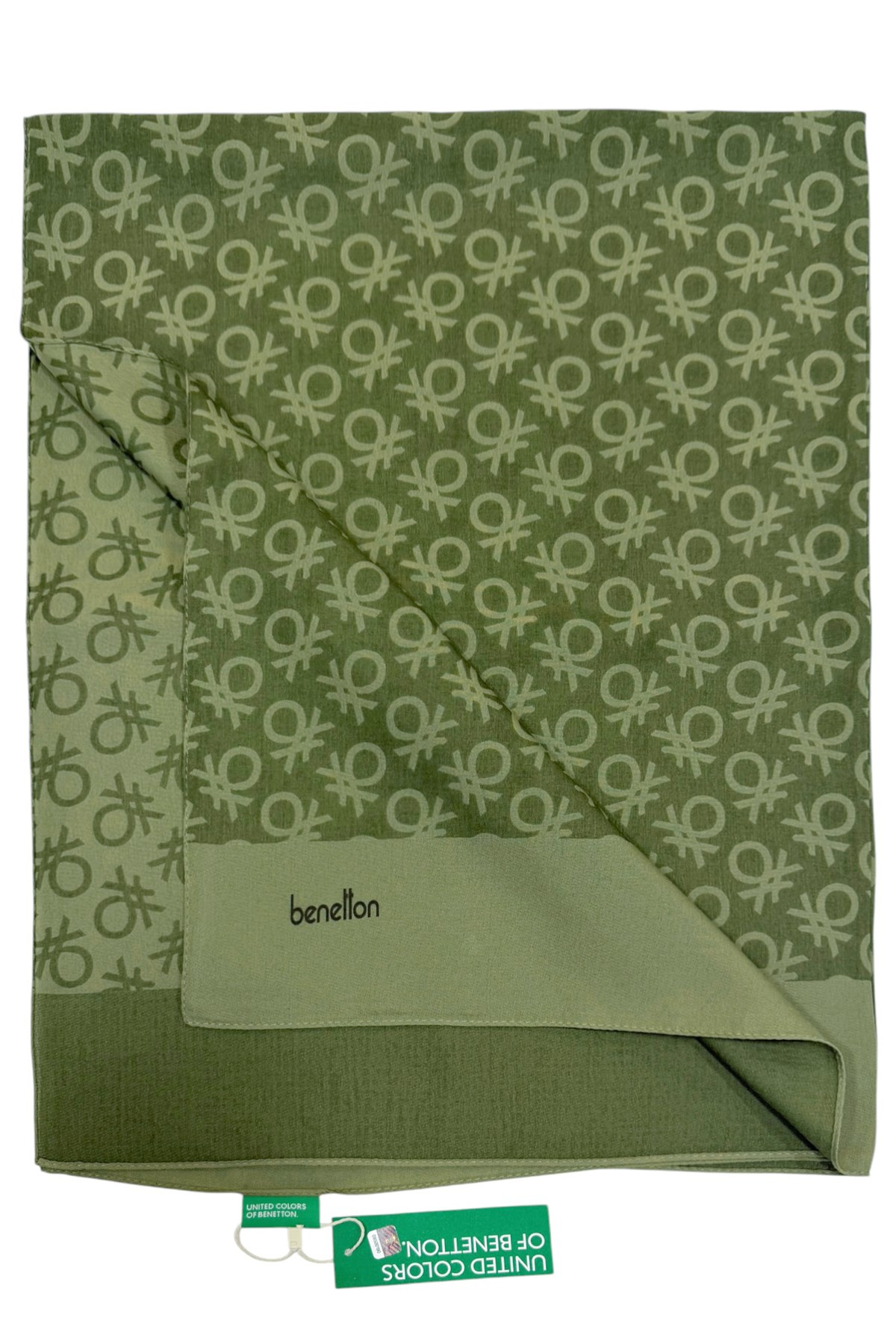 Benetton Elegante Şal - Uno - Haki