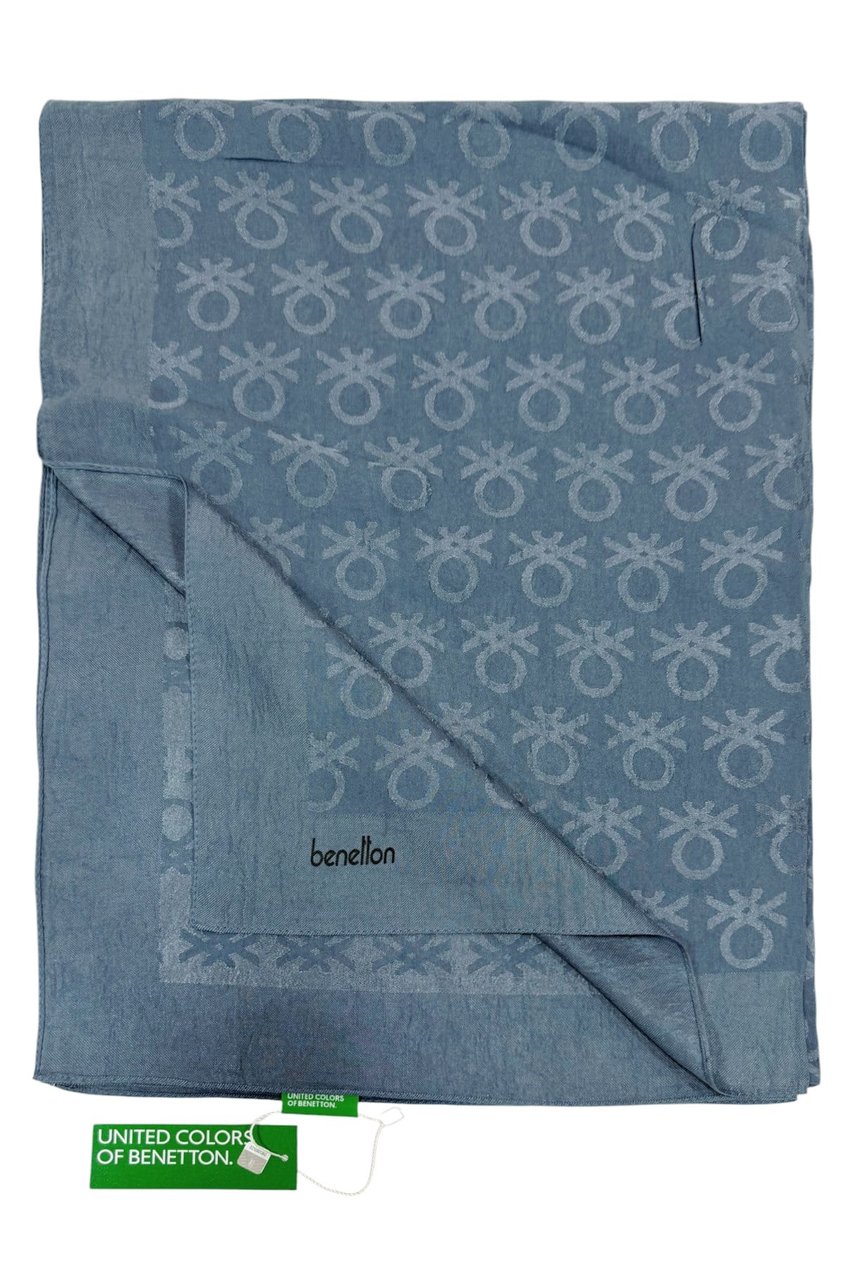 Benetton Lyocell Şal - Roma - İndigo