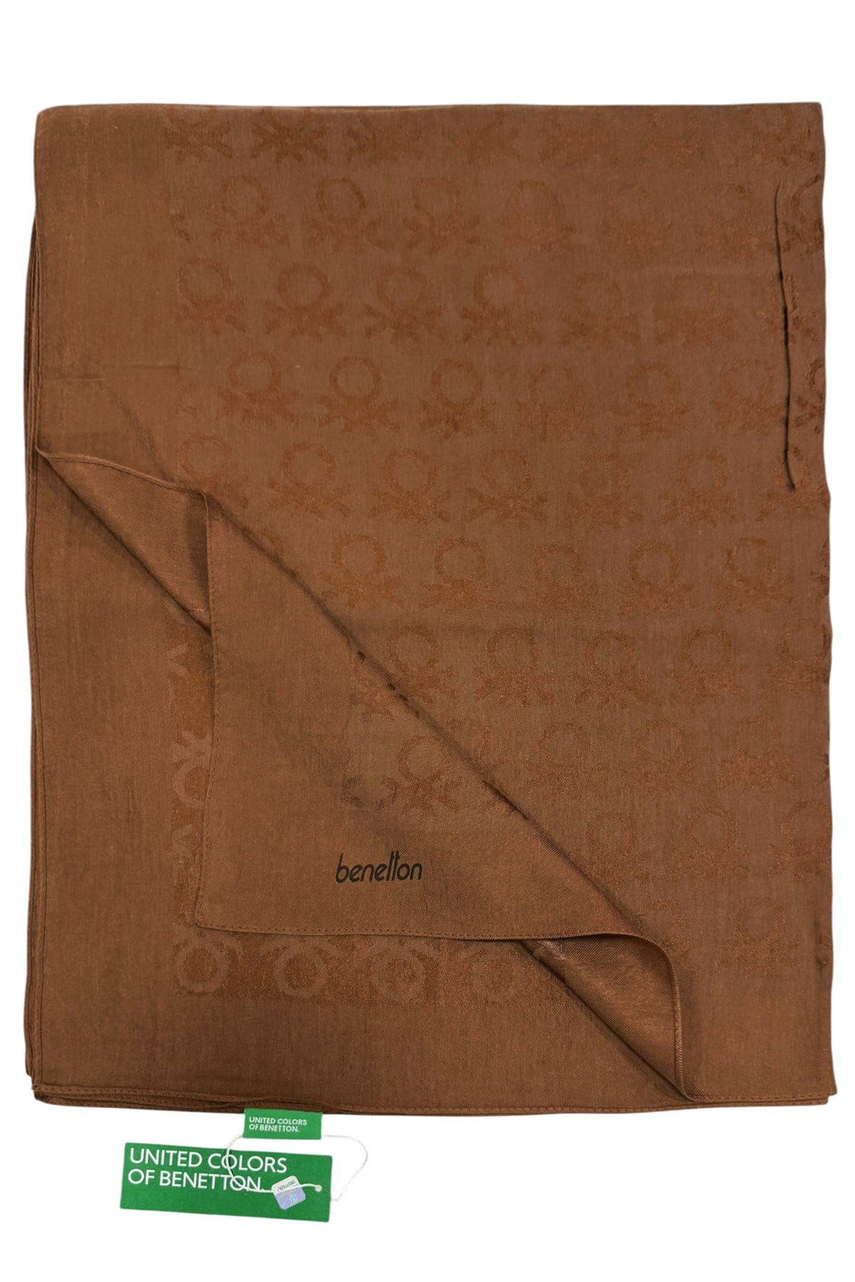 Benetton Lyocell Şal - Roma - Taba