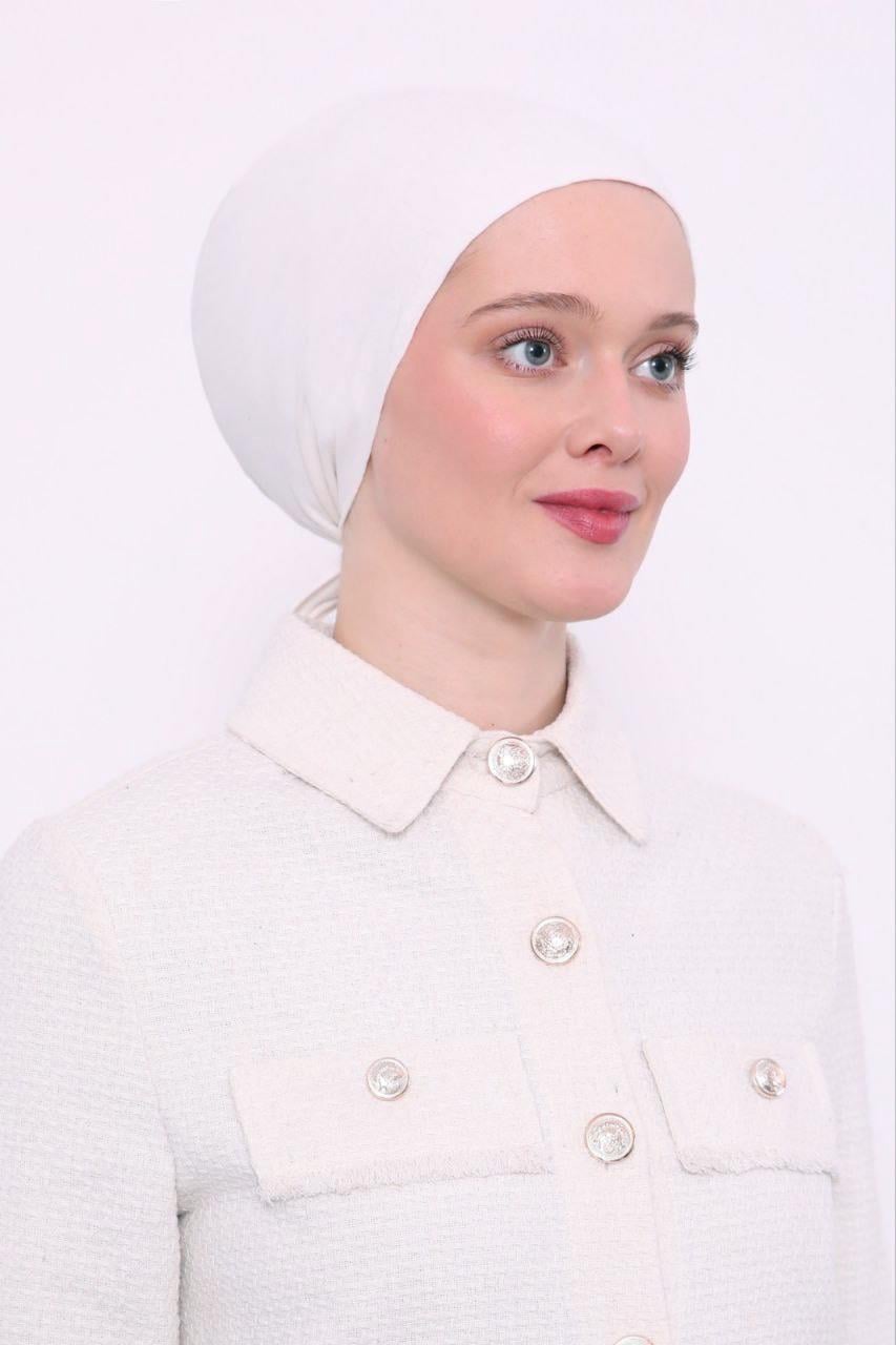 Dikişsiz Bone - Beyaz