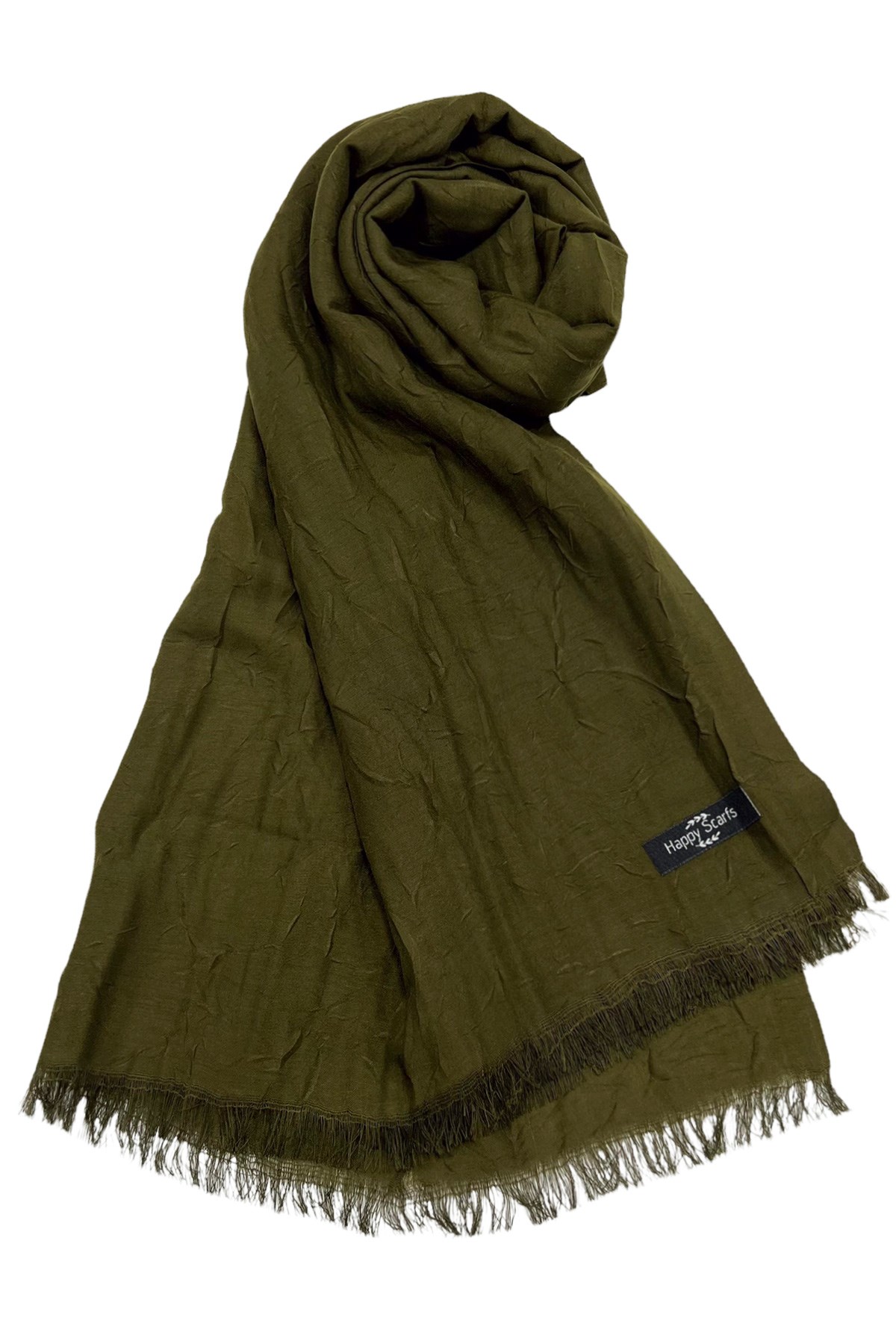 Happy Scarfs Bambu Şal - Haki