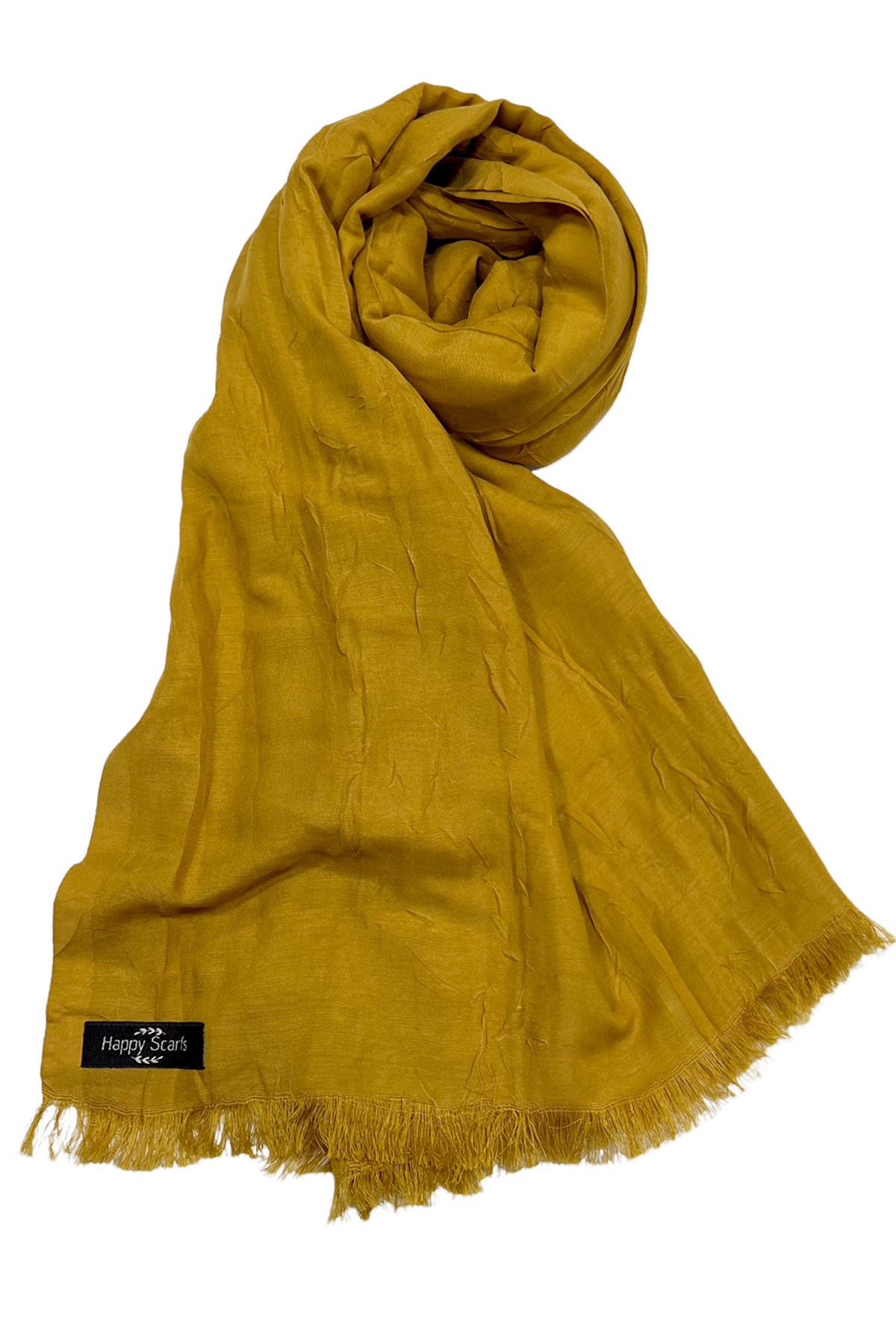 Happy Scarfs Bambu Şal - Hardal