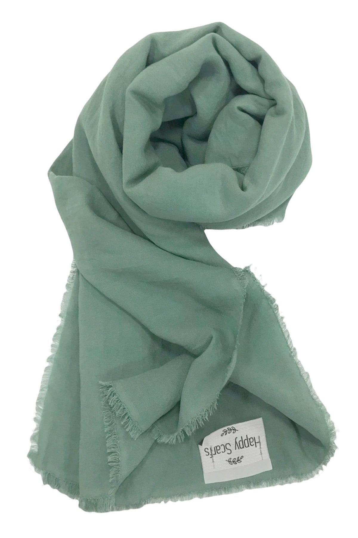 Happy Scarfs Kraş Pamuk Şal - Çağla