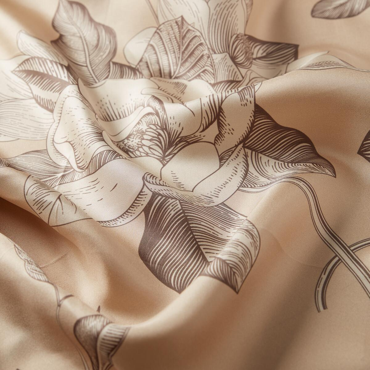 İpekevi Twill İpek Eşarp - Gold Grace Desenli - Fildişi