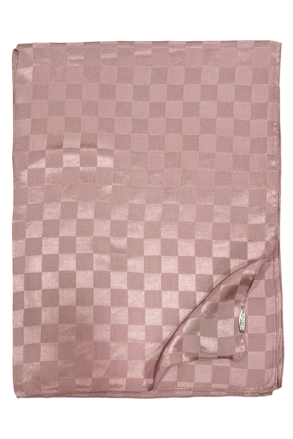 Levidor Jakarlı Şal - Dama - Soft Pudra
