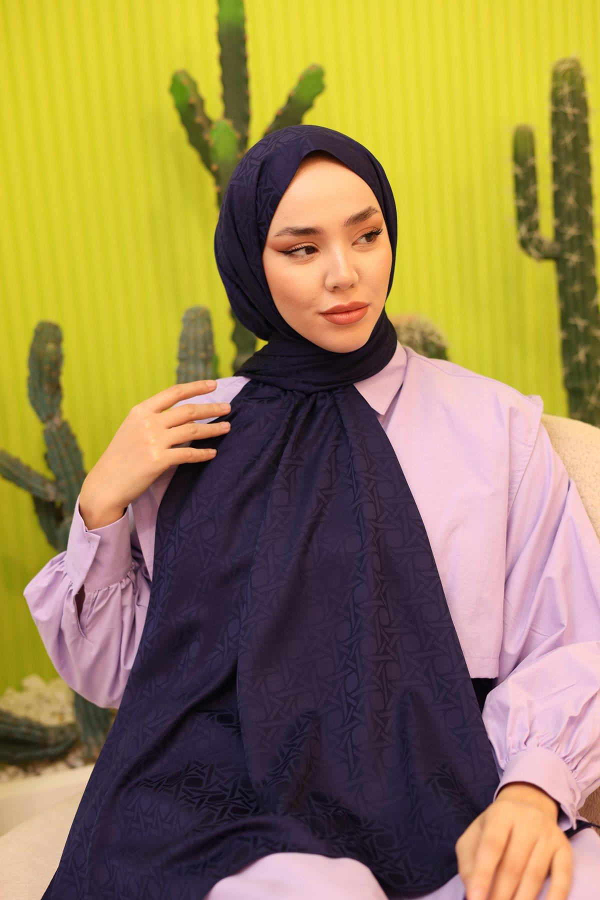 Silk Home Deluxe Şal - Morcivert