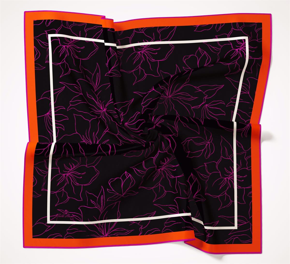 Silk Home Desenli Soft Eşarp - Siyah